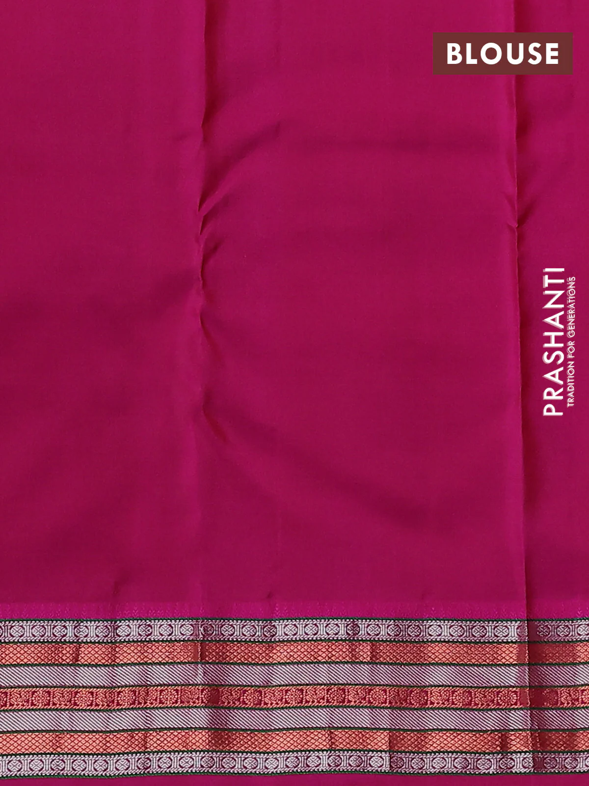 Pure kanchipuram silk saree deep maroon and pink with allover copper zari woven 1000 buttas and zari woven border - Image 3