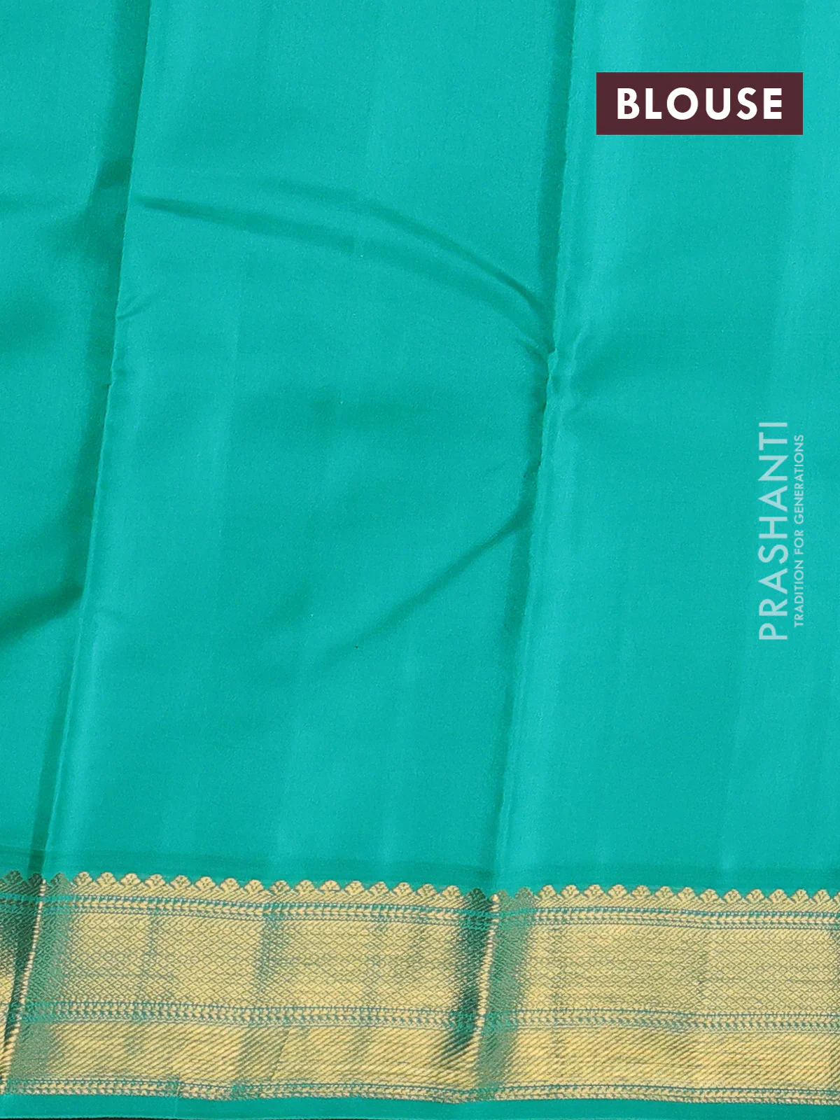 Pure kanchipuram silk saree deep maroon and teal blue with allover zari weaves & buttas and zari woven korvai border - Image 3