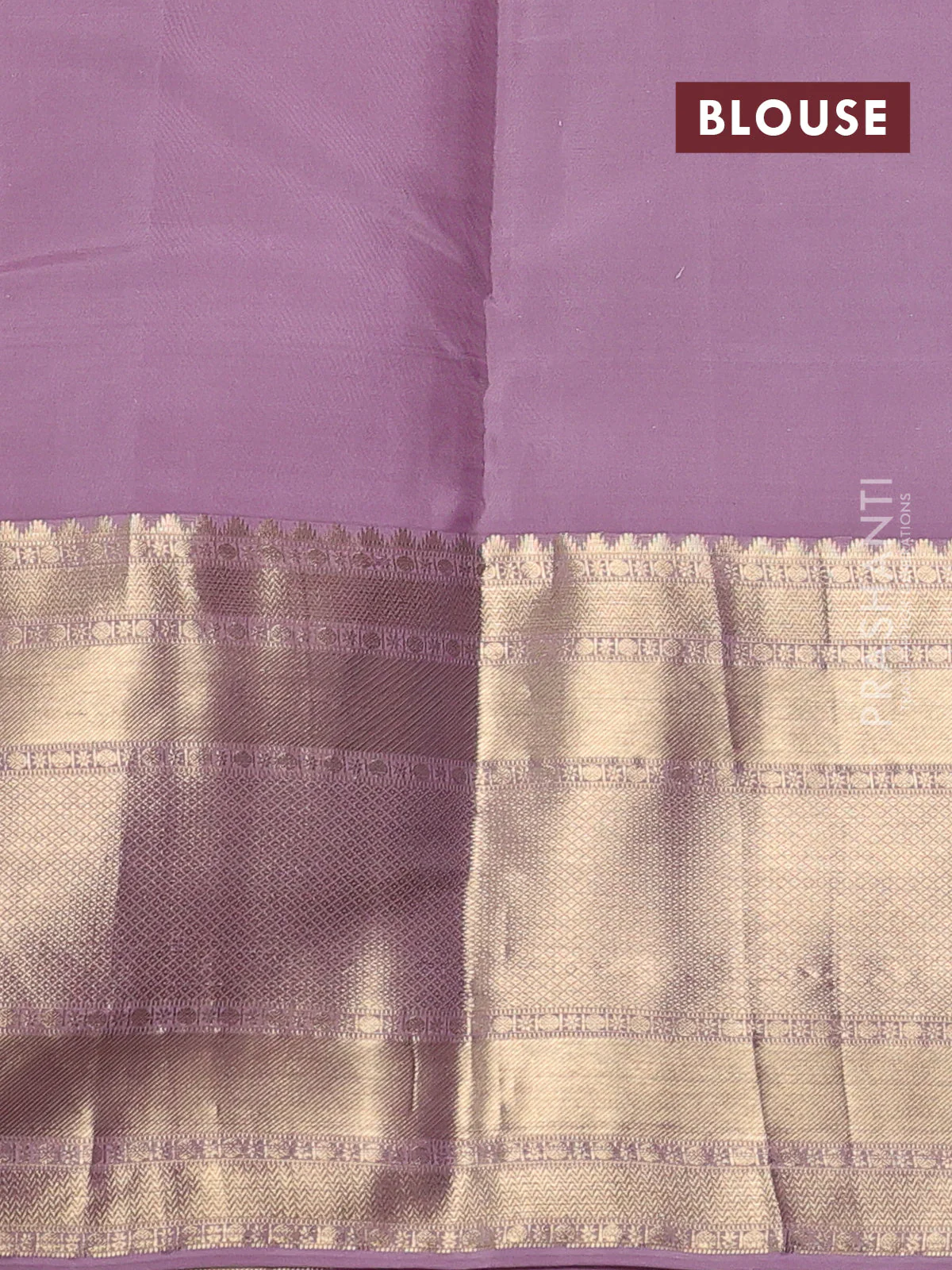 Pure kanchipuram silk saree dual shade of bluish green and pastel pink with allover zari weaves and long rich zari woven border - Image 4