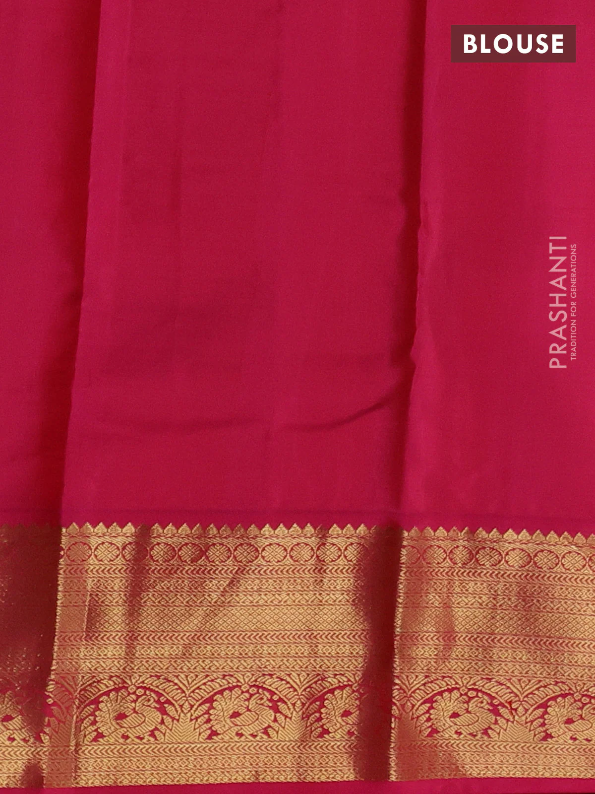 Pure kanchipuram silk saree dual shade of bluish green and pink with zari woven buttas and rich zari woven korvai border - Image 4
