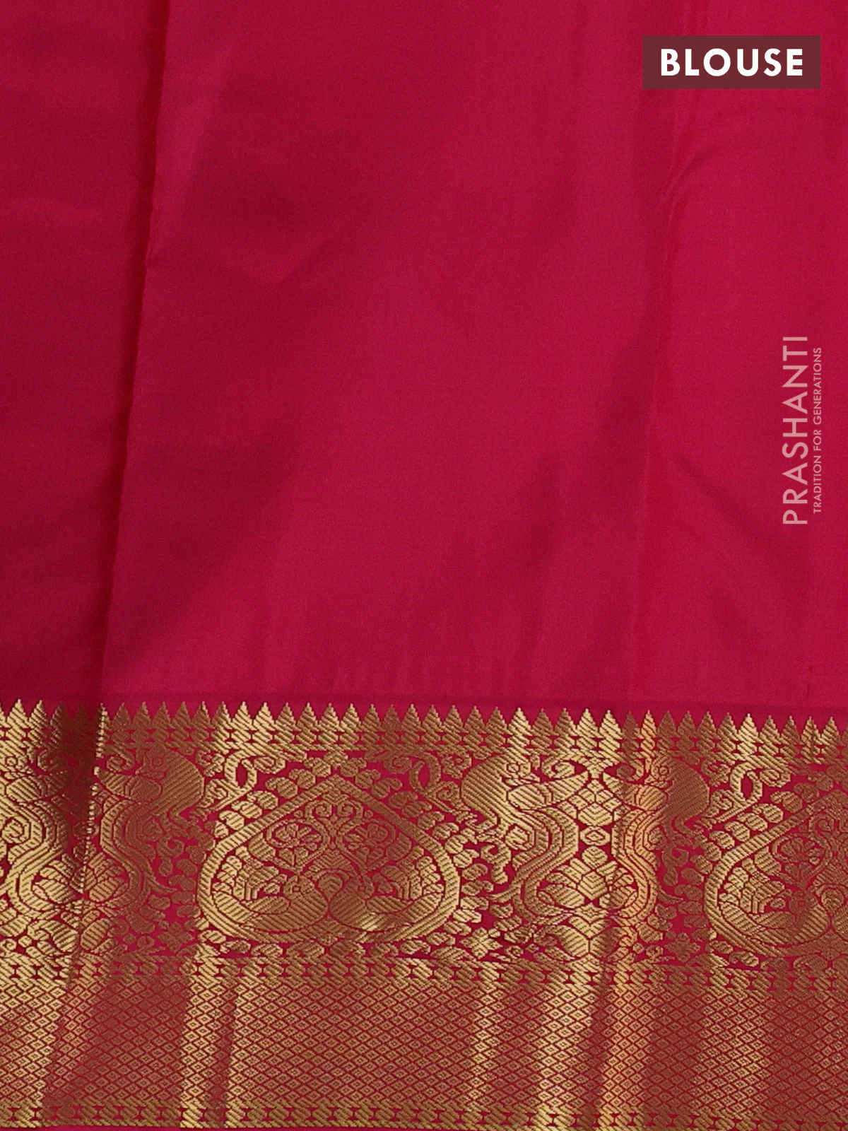 Pure kanchipuram silk saree dual shade of bluish green and pink with zari woven buttas and rich zari woven korvai border - Image 4
