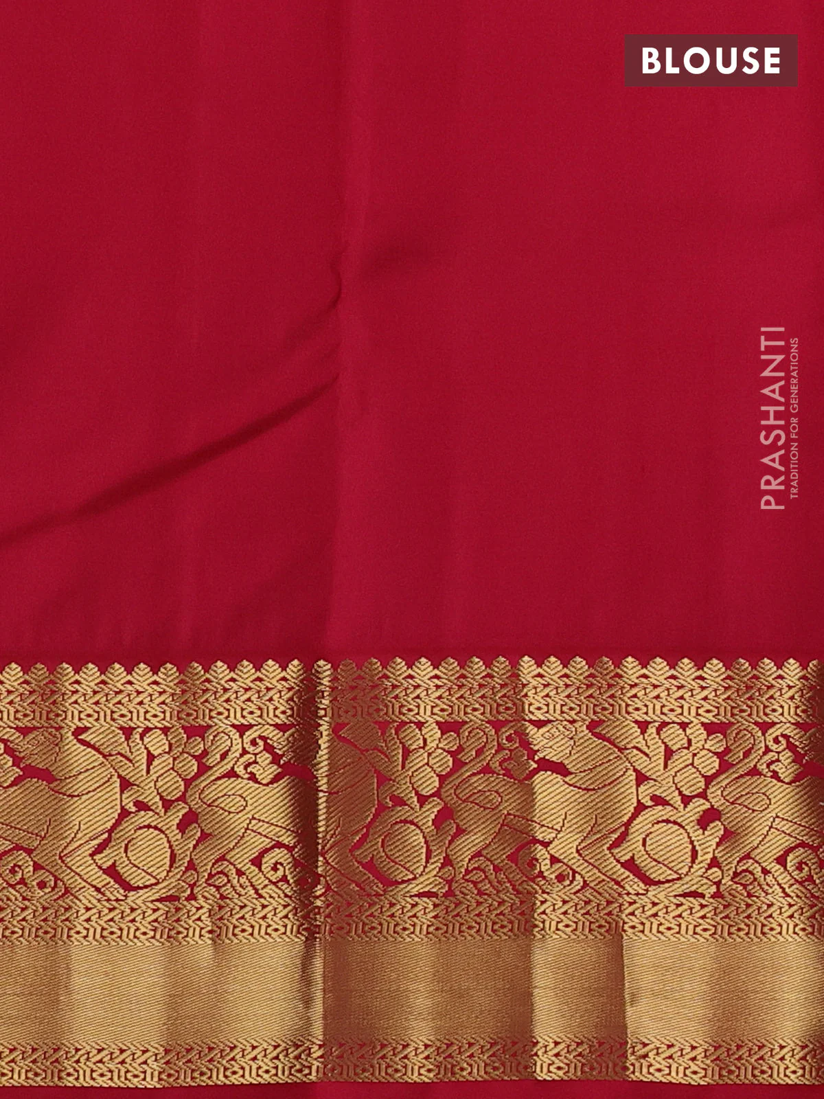 Pure kanchipuram silk saree dual shade of bluish green and reddish pink with allover zari weaves & buttas and rich zari woven korvai border - Image 4