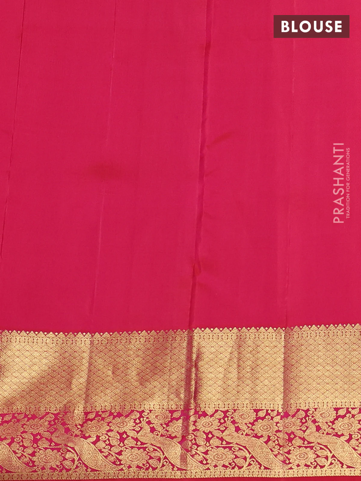 Pure kanchipuram silk saree dual shade of greenish pink and dual shade of pinkish orange with zari woven buttas and zari woven border - Image 4