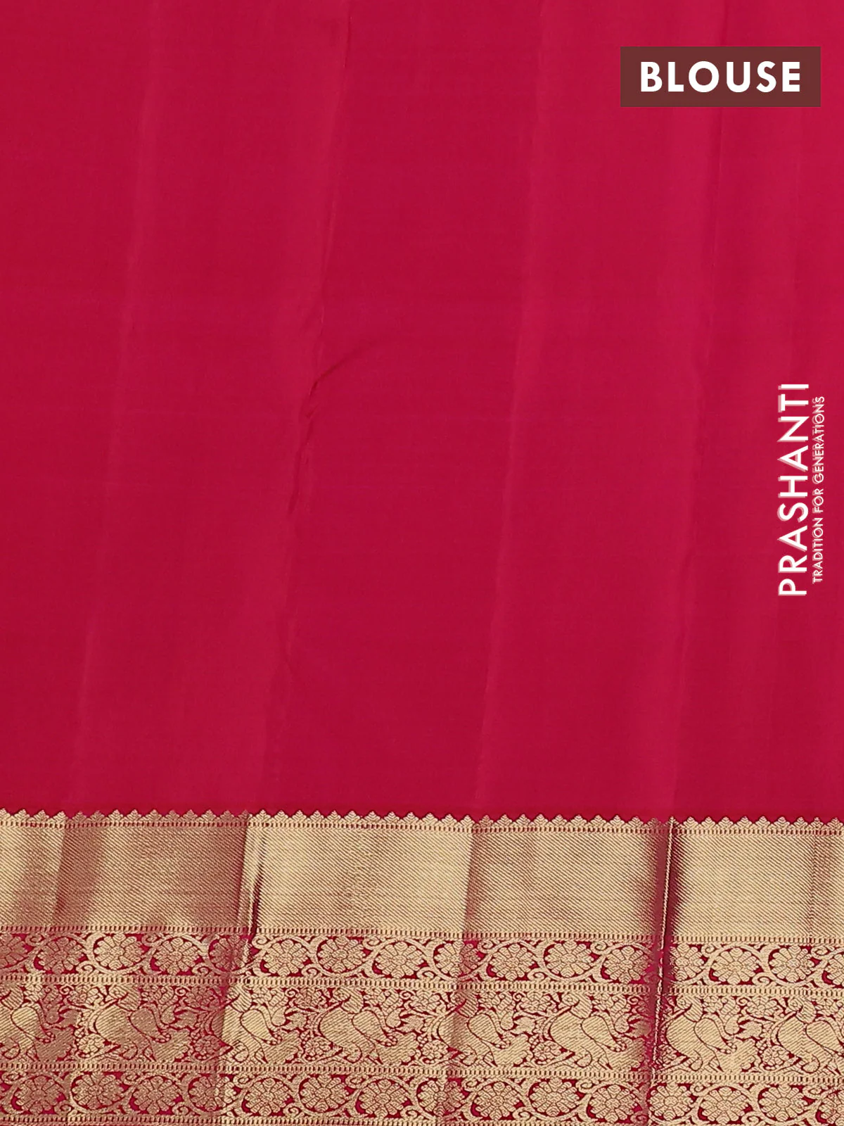Pure kanchipuram silk saree dual shade of greenish purple and pink with zari woven buttas and rich zari woven border - Image 4