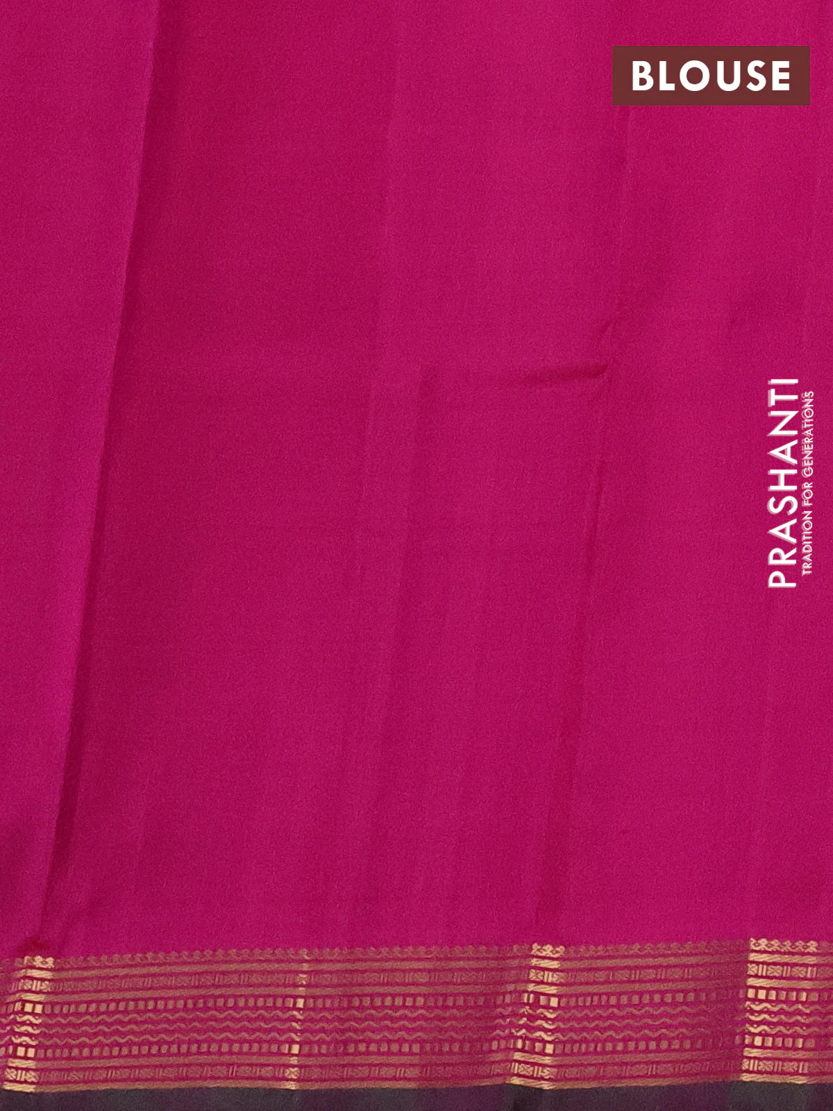 Pure kanchipuram silk saree dual shade of pink and dual shade of green with plain body and zari woven border - Image 3