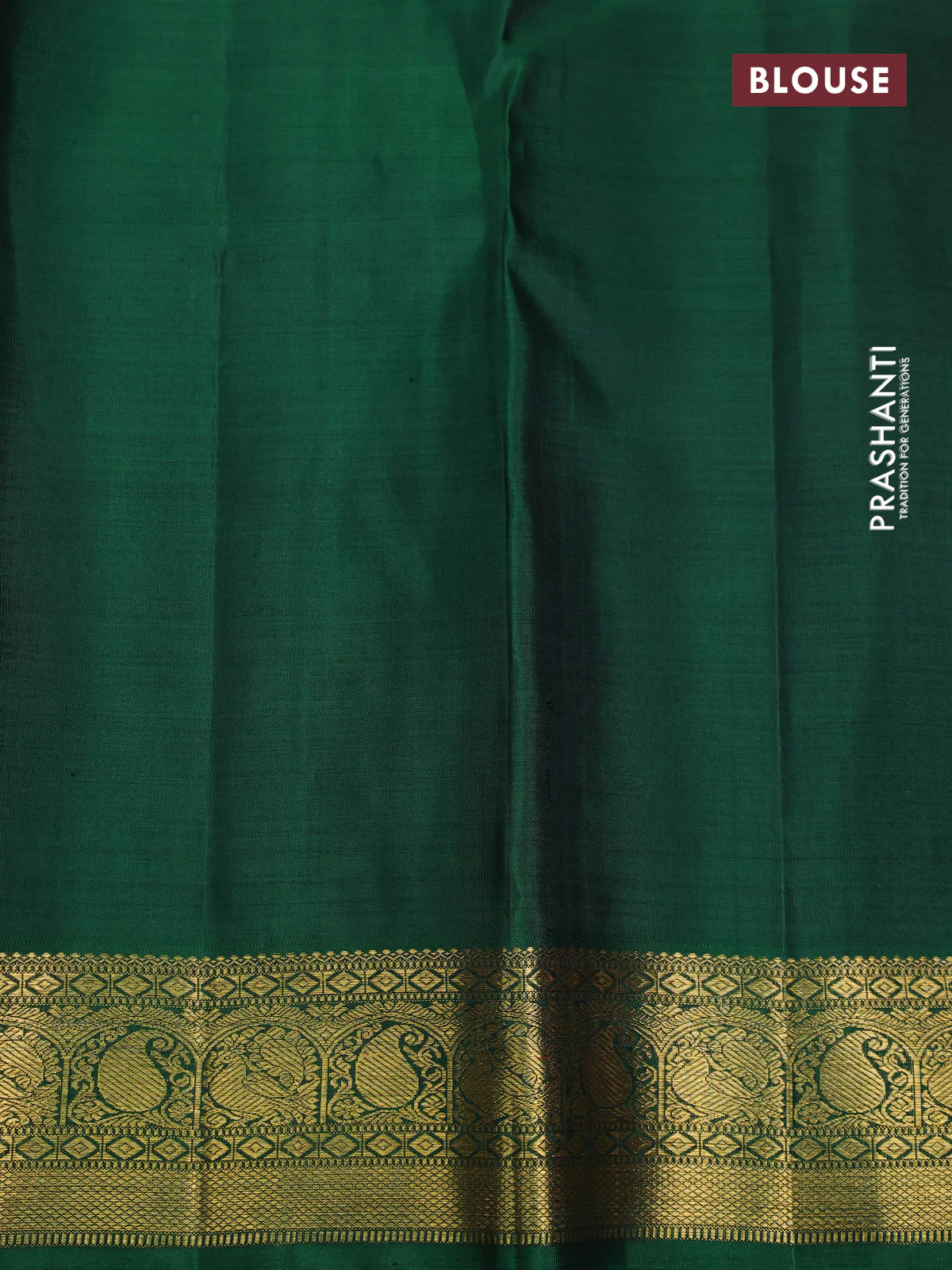 Pure kanchipuram silk saree dual shade of pink and green with allover zari weaves and zari woven korvai border - Image 4
