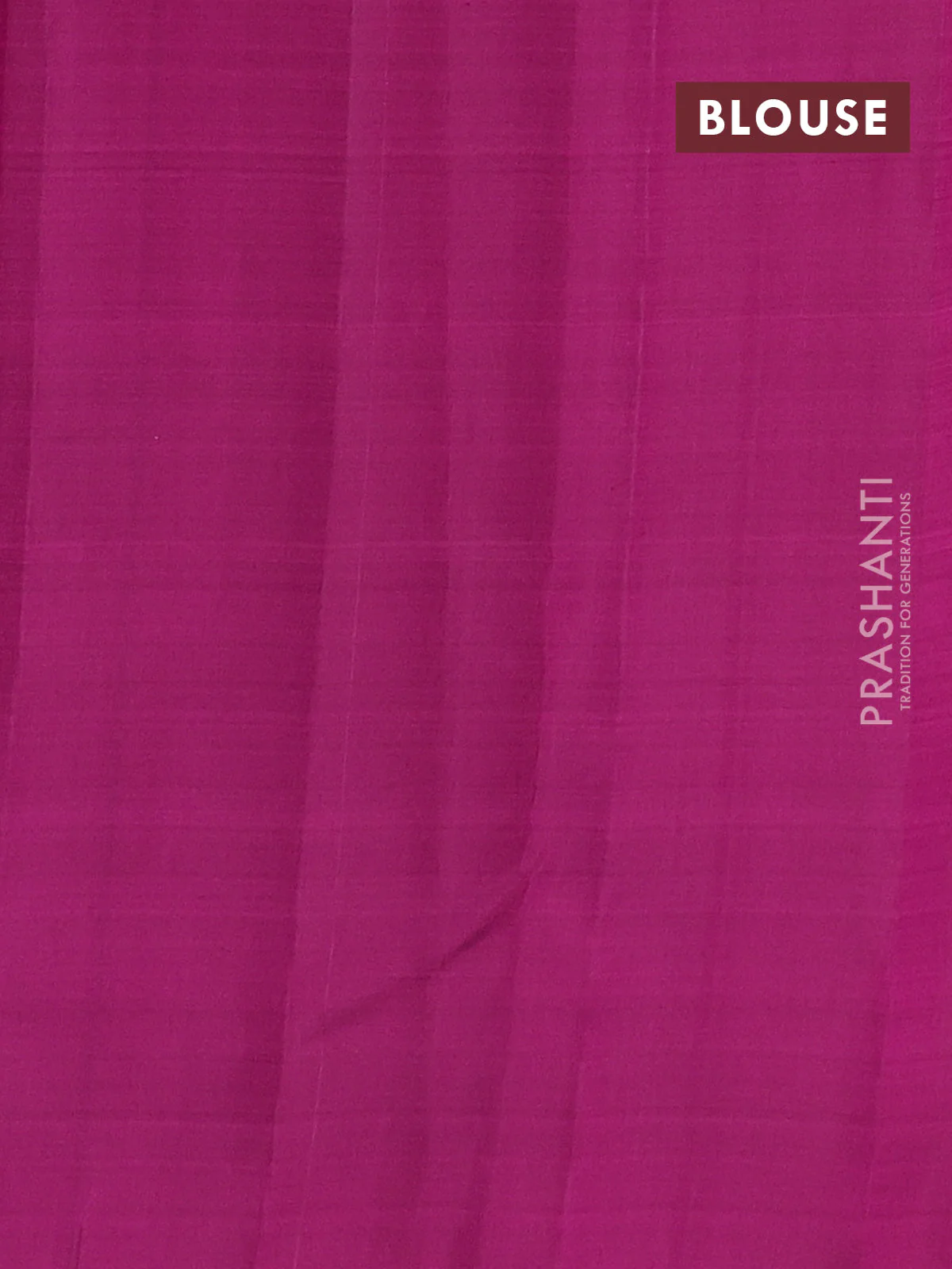 Pure kanchipuram silk saree dual shade of pinkish orange and magenta pink with allover zari woven stripes pattern and zari woven butta border - Image 4