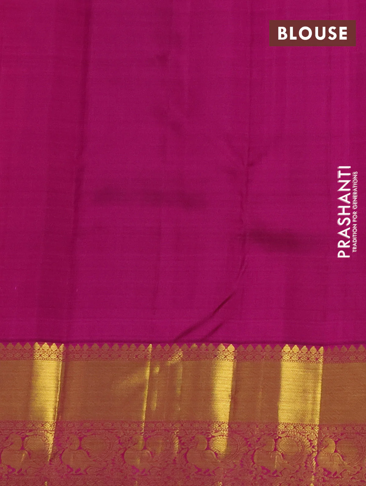 Pure kanchipuram silk saree dual shade of pinkish orange and purple with zari woven buttas and annam zari woven border - Image 4