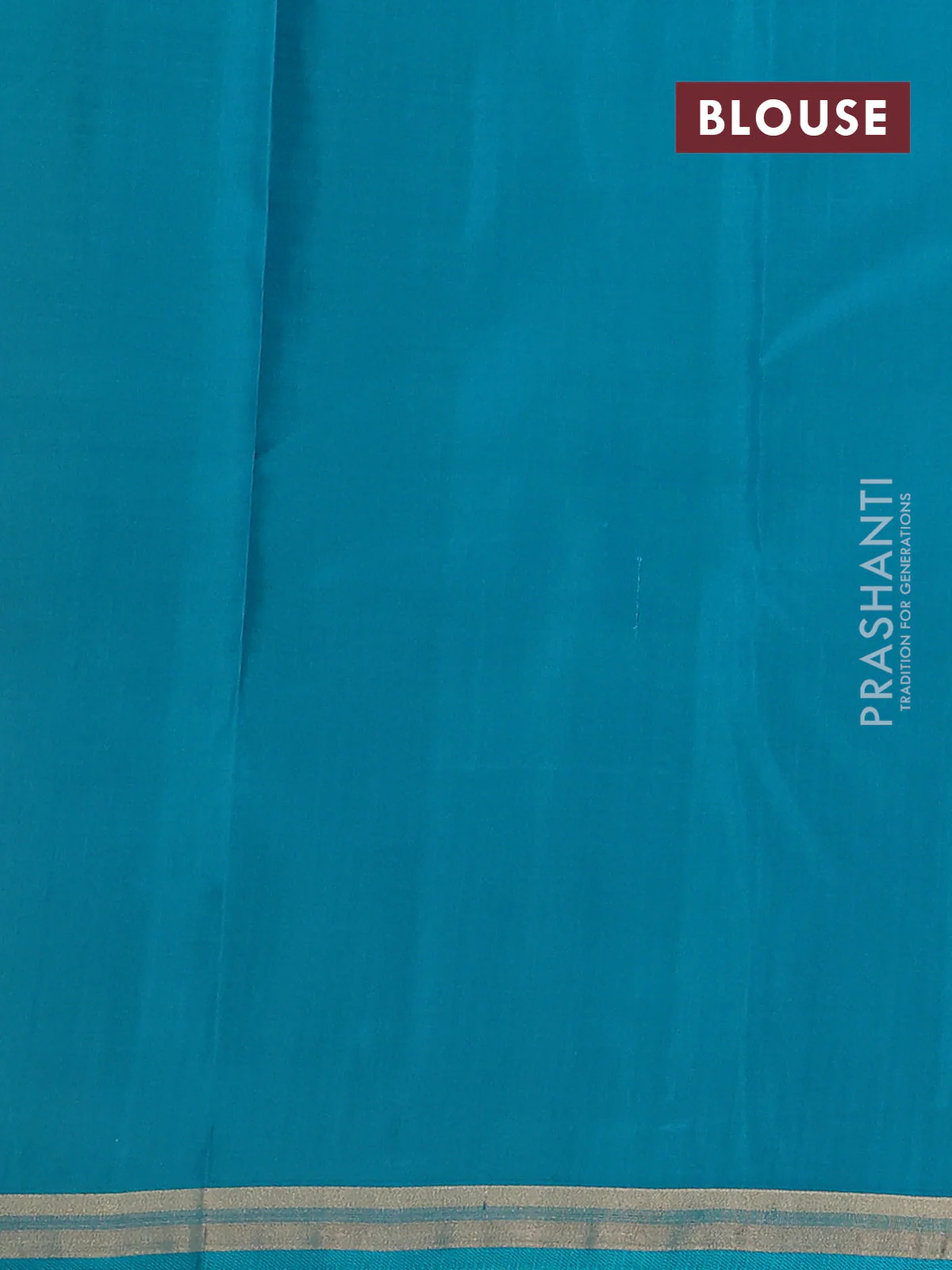 Pure kanchipuram silk saree dual shade of pinkish orange and teal green with allover self emboss and zari woven border - Image 4