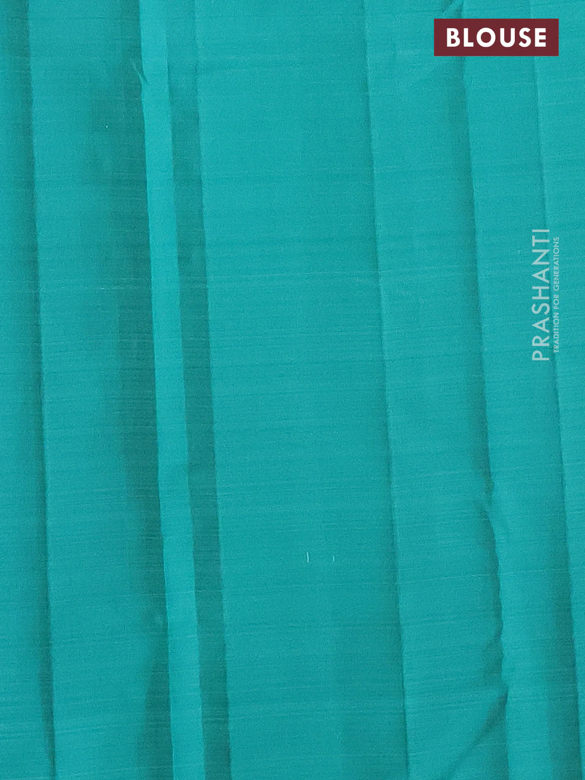 Pure kanchipuram silk saree dual shade of pinkish orange and teal green with zari woven buttas in borderless style - Image 3