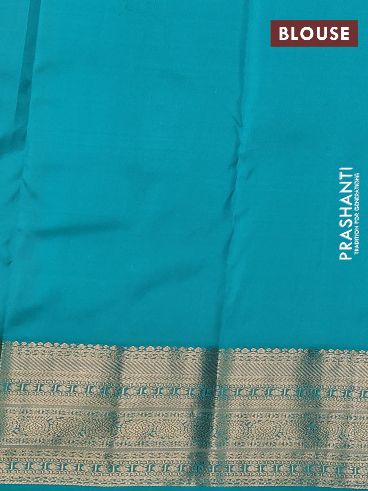Pure kanchipuram silk saree dual shade of reddish pink and teal green with allover zari weaves & buttas and zari woven korvai border - Image 3