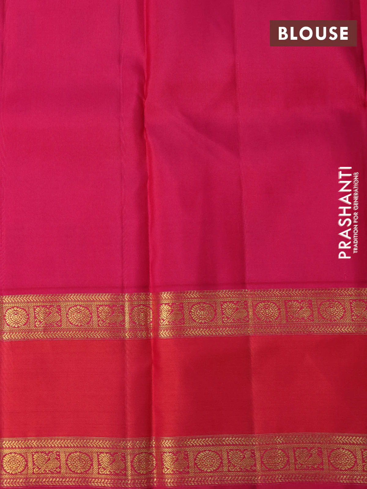 Pure kanchipuram silk saree green and dual shade of pink with paisley zari woven buttas and rettapet zari woven border - Image 8