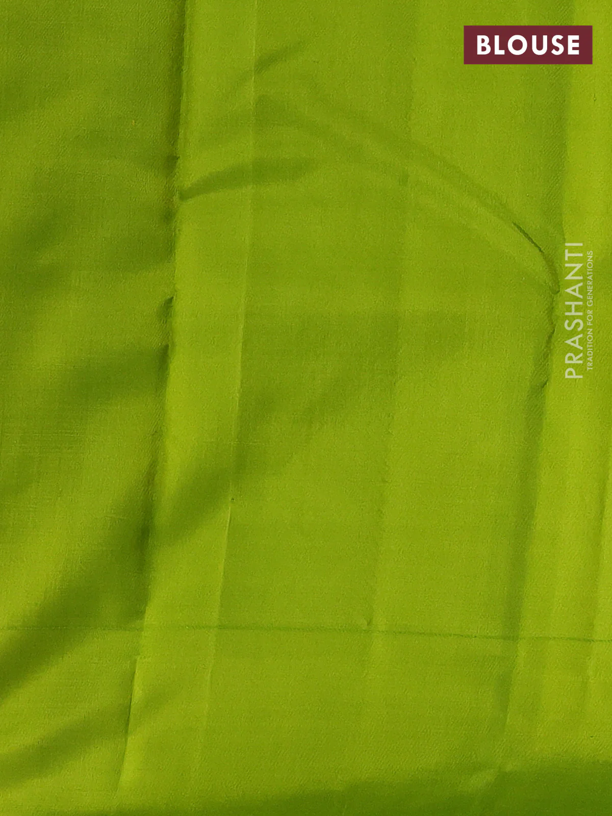 Pure kanchipuram silk saree green and light green with allover zari checked pattern and simple border - Image 4