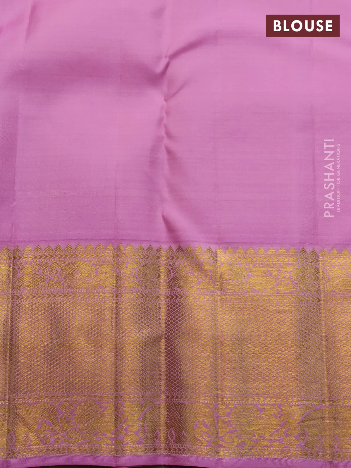 Pure kanchipuram silk saree green and light pink with allover zari woven brocade weaves and zari woven border - Image 4