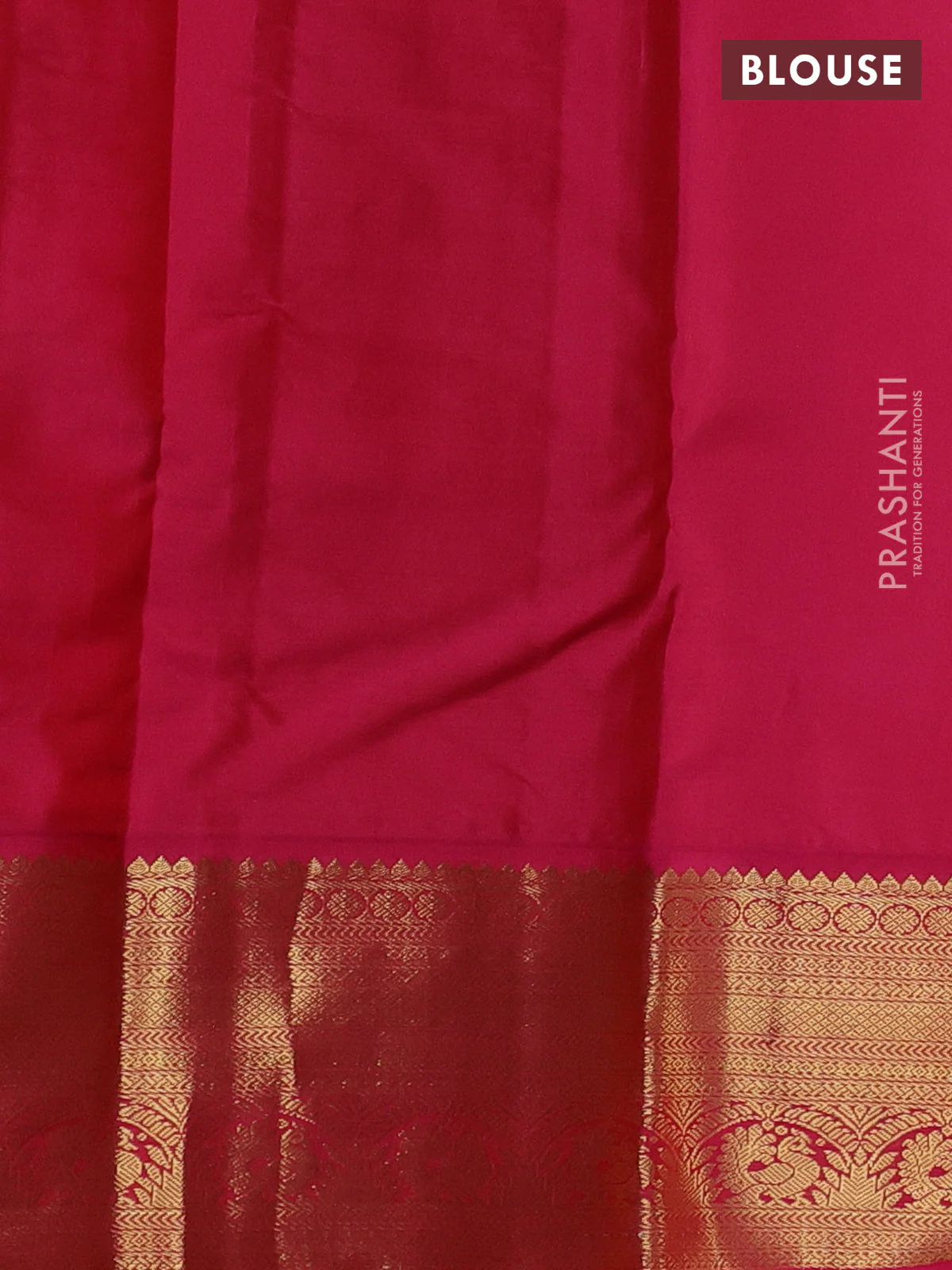 Pure kanchipuram silk saree green and pink with zari woven buttas and rich zari woven korvai border - Image 4