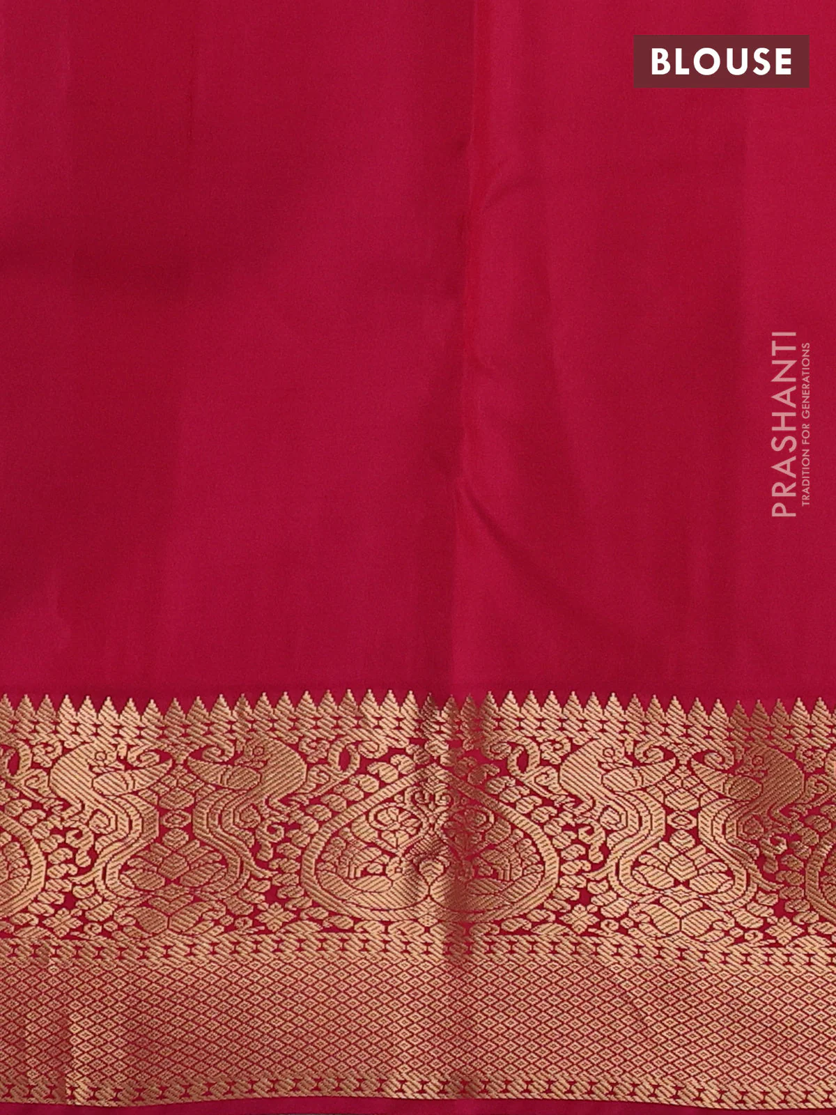 Pure kanchipuram silk saree green and pink with zari woven buttas and rich zari woven korvai border - Image 4