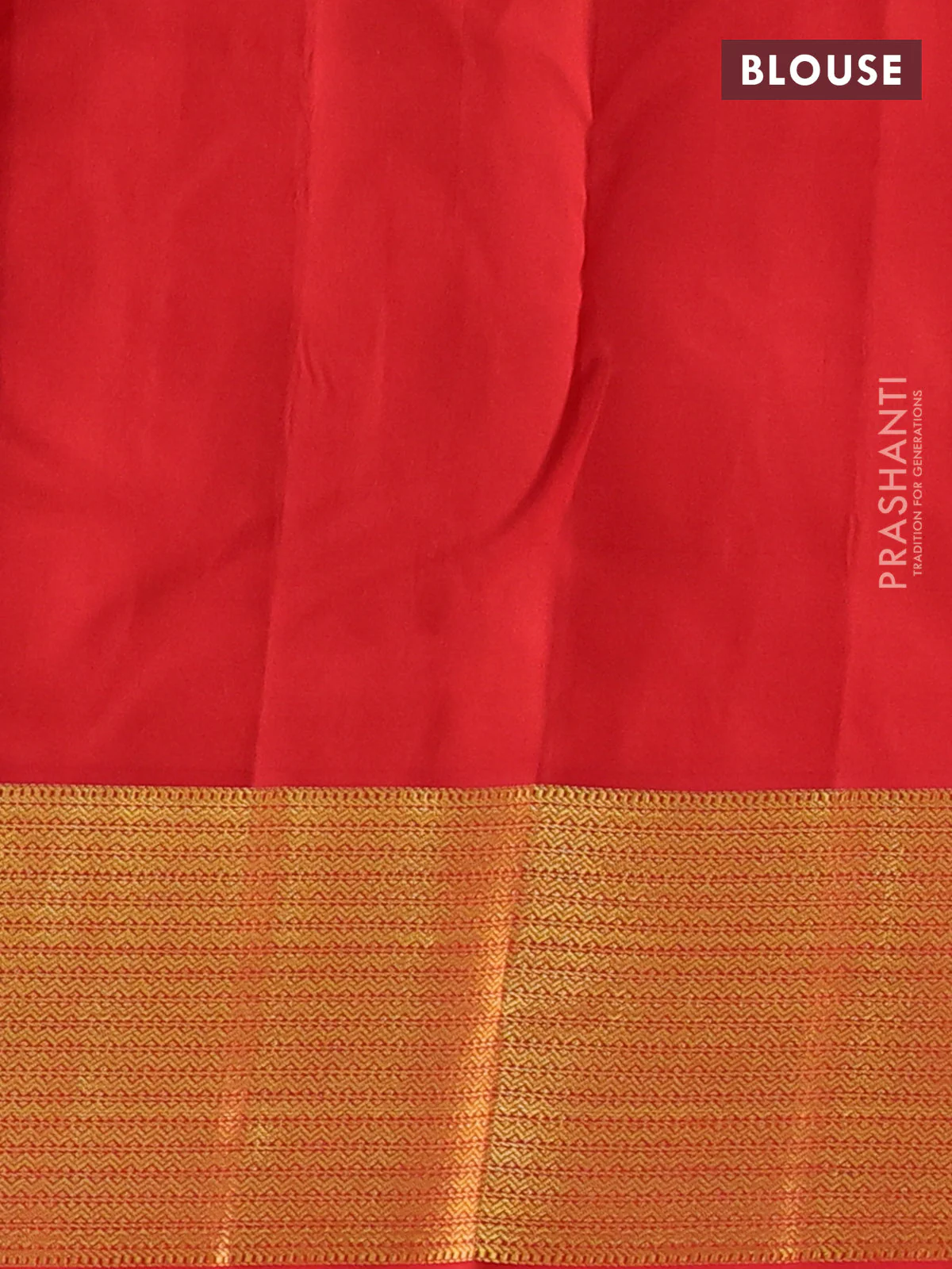 Pure kanchipuram silk saree green and red with zari woven peacock buttas and zari woven korvai border - Image 4