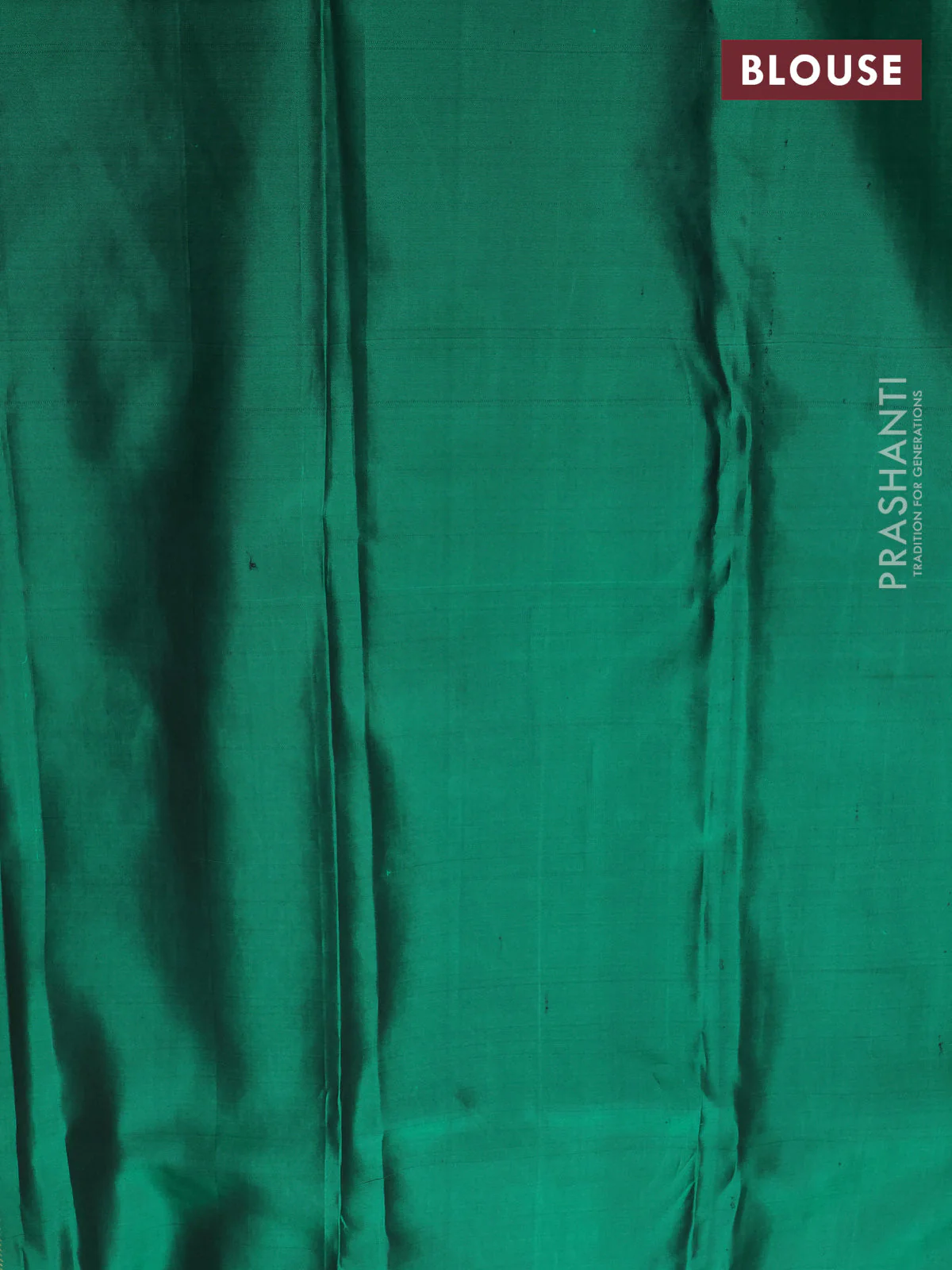Pure kanchipuram silk saree green with allover zari woven brocade weaves and krishnar weaving pallu - Image 4