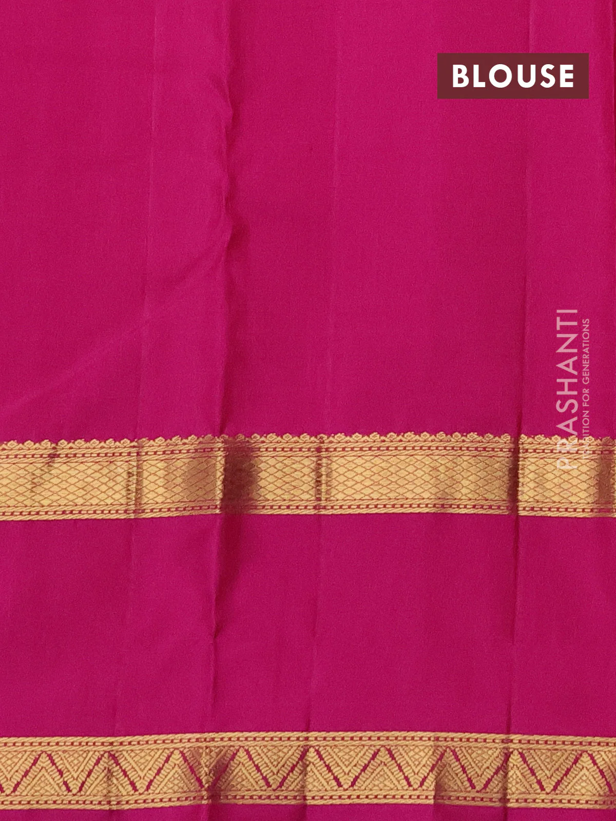 Pure kanchipuram silk saree honey shade and pink with zari woven buttas and long zari woven butta border - Image 4