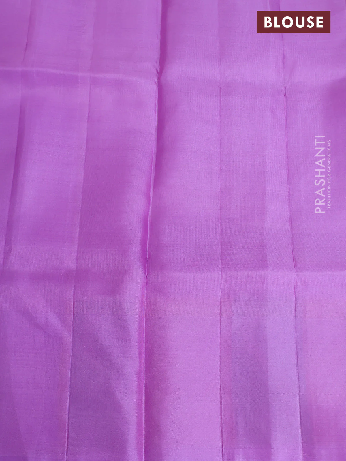 Pure kanchipuram silk saree lavender with allover zari woven brocade weaves and parrot design zari woven border - Image 9