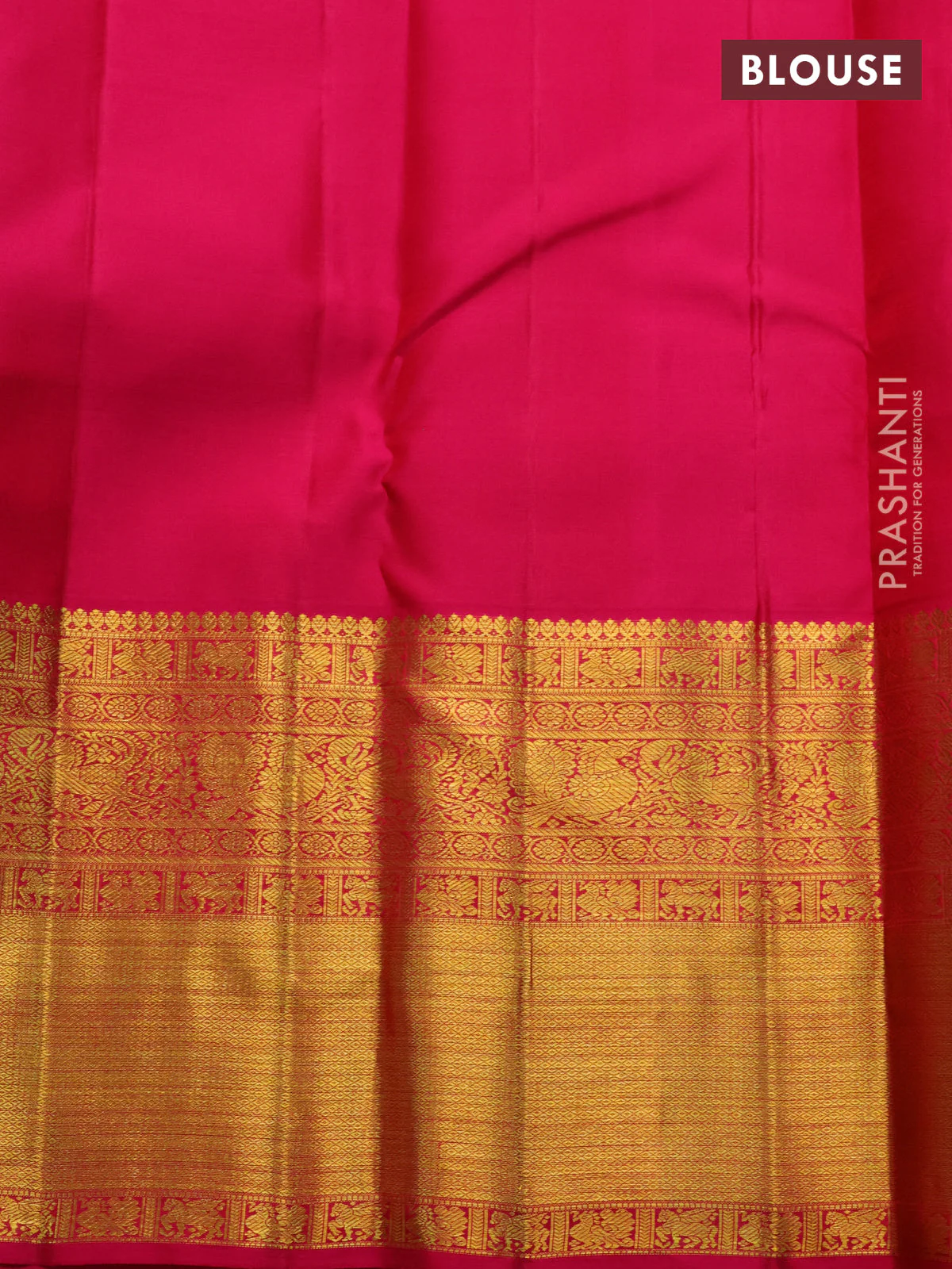 Pure kanchipuram silk saree light blue and pink with allover zari woven brocade weaves and long rich zari woven border - Image 4