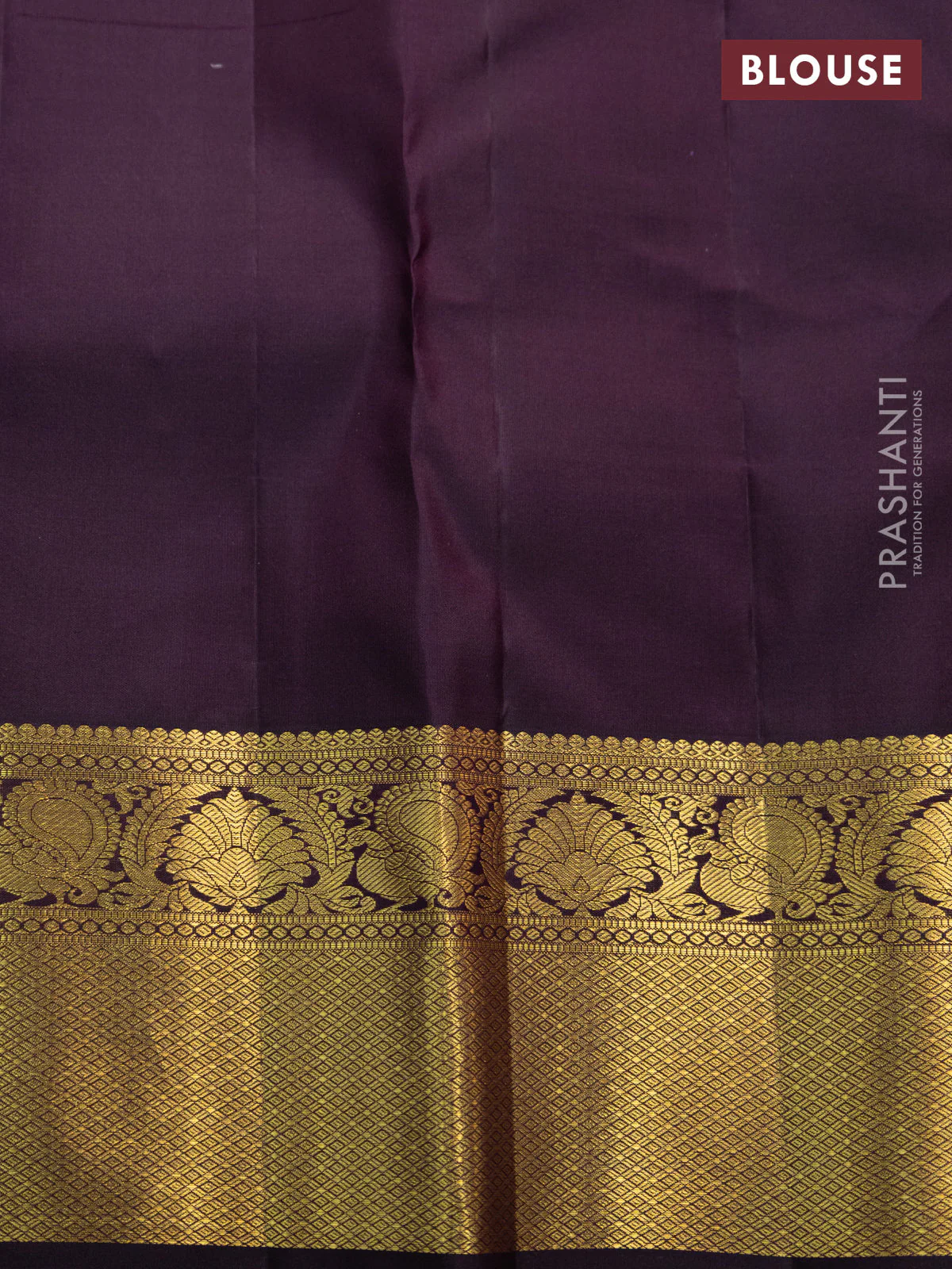 Pure kanchipuram silk saree light pink and deep coffee brown with zari woven buttas and zari woven korvai border - Image 5