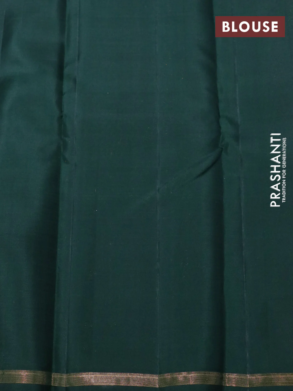 Pure kanchipuram silk saree lotus pink and bottle green with zari woven rangoli buttas and small zari woven border - Image 4