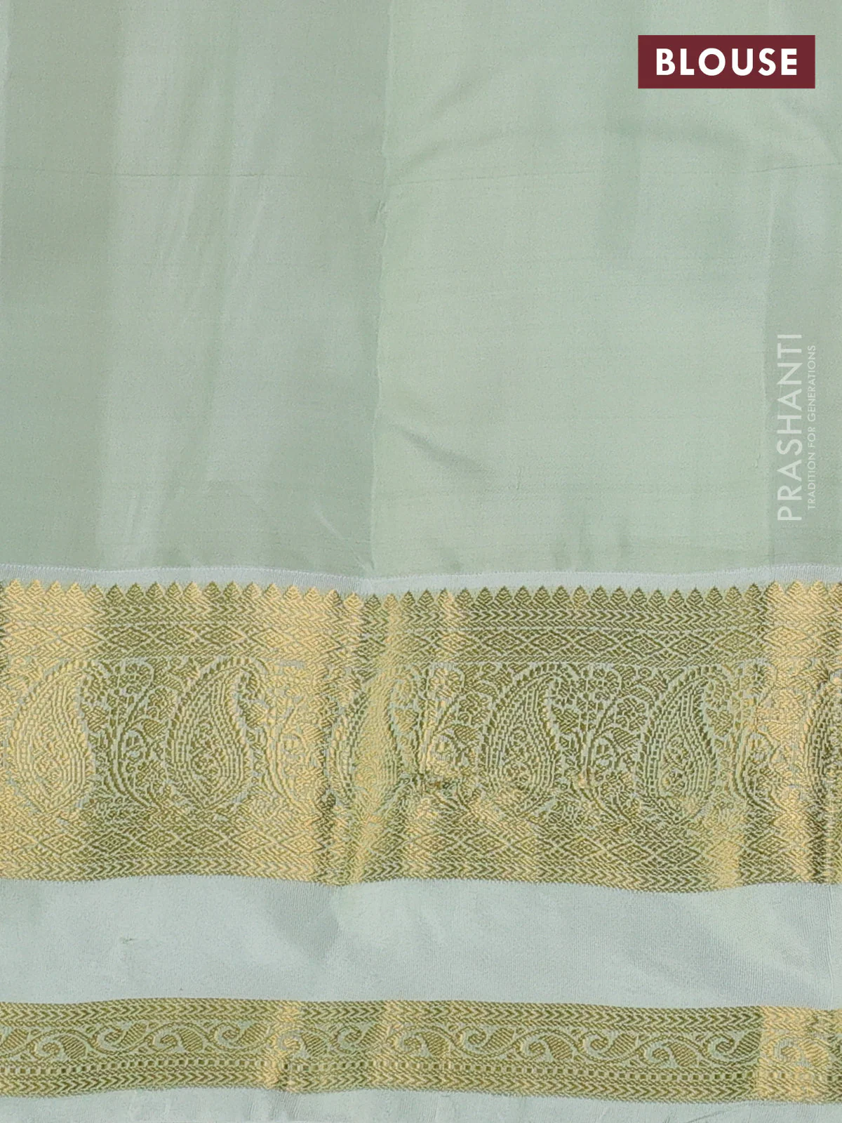 Pure kanchipuram silk saree lotus pink and mild pista green with zari woven buttas and long rettapet zari woven border - Image 4