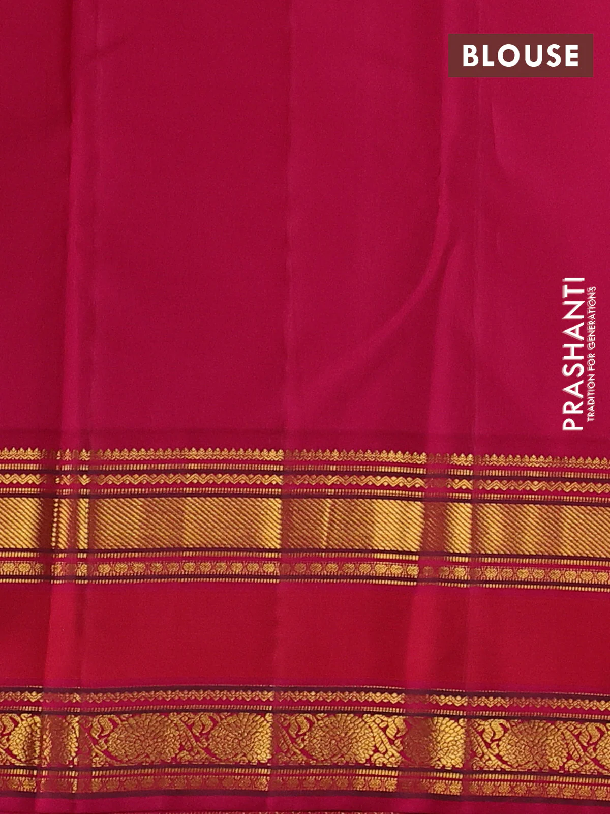 Pure kanchipuram silk saree mango yellow and pink with allover checked pattern and rettapet zari woven border - Image 4