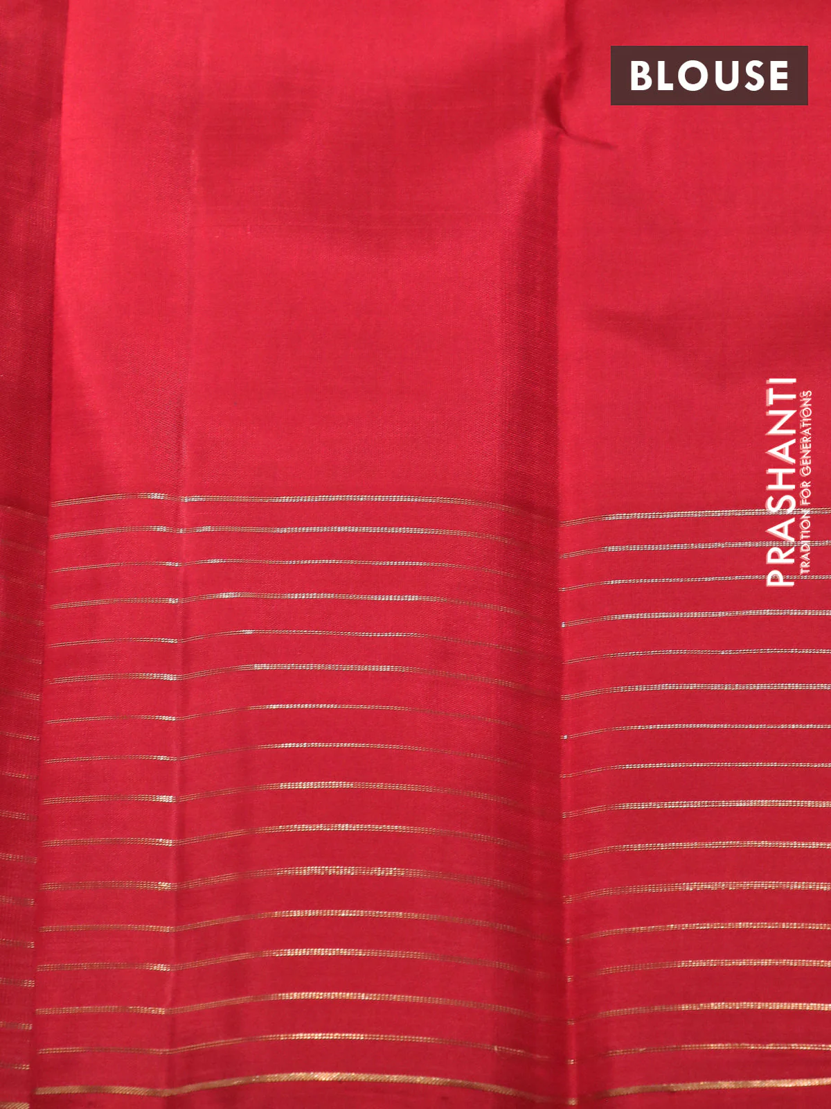 Pure kanchipuram silk saree mango yellow and red with zari woven buttas and zari woven checked pattern - Image 4