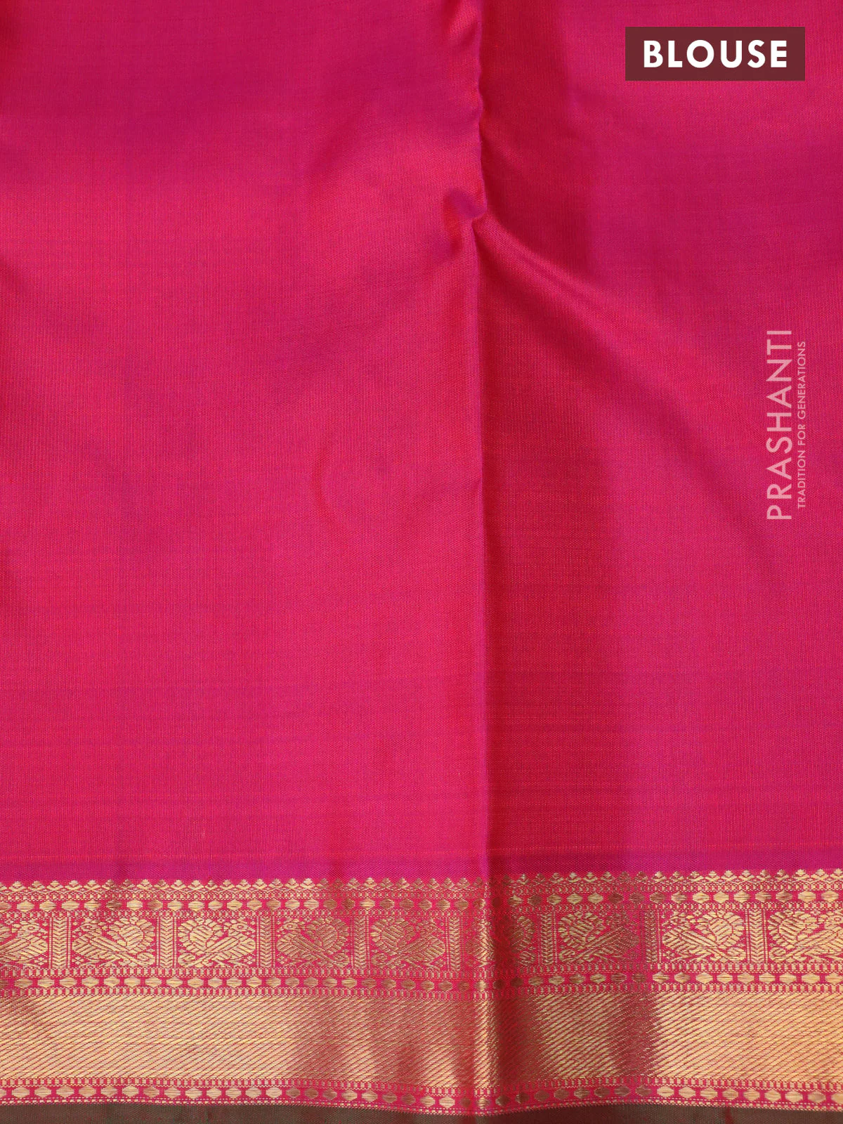 Pure kanchipuram silk saree manthulir green with allover zari weaves & annam buttas and zari woven border - Image 5