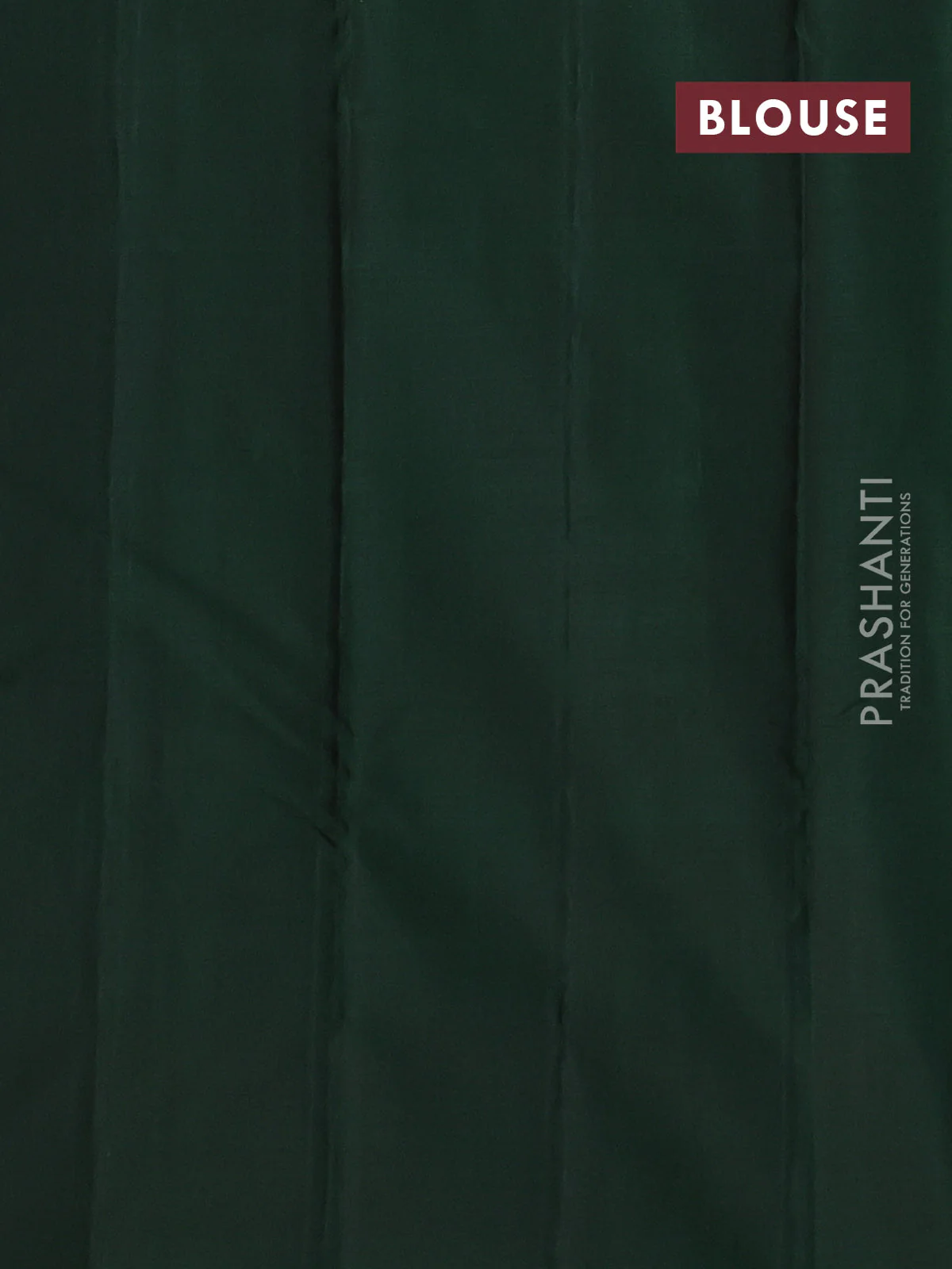 Pure kanchipuram silk saree maroon and green with zari woven buttas in borderless style - Image 4