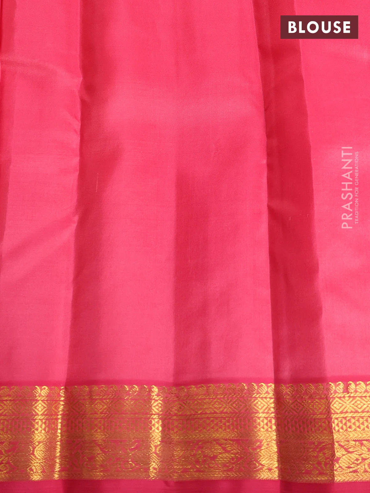 Pure kanchipuram silk saree maroon and pink shade with allover zari weaves & buttas and zari woven korvai border - Image 4
