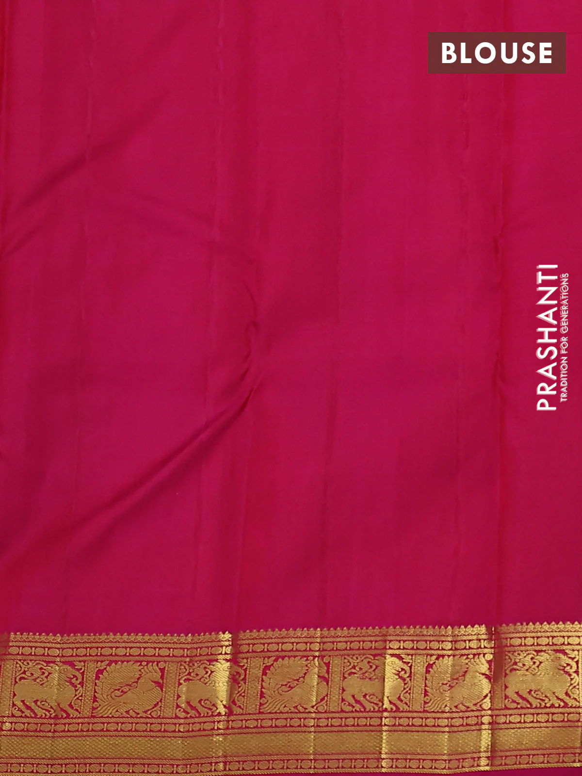 Pure kanchipuram silk saree maroon and pink with annam & rudhraksha zari woven buttas and rich zari woven border - Image 4