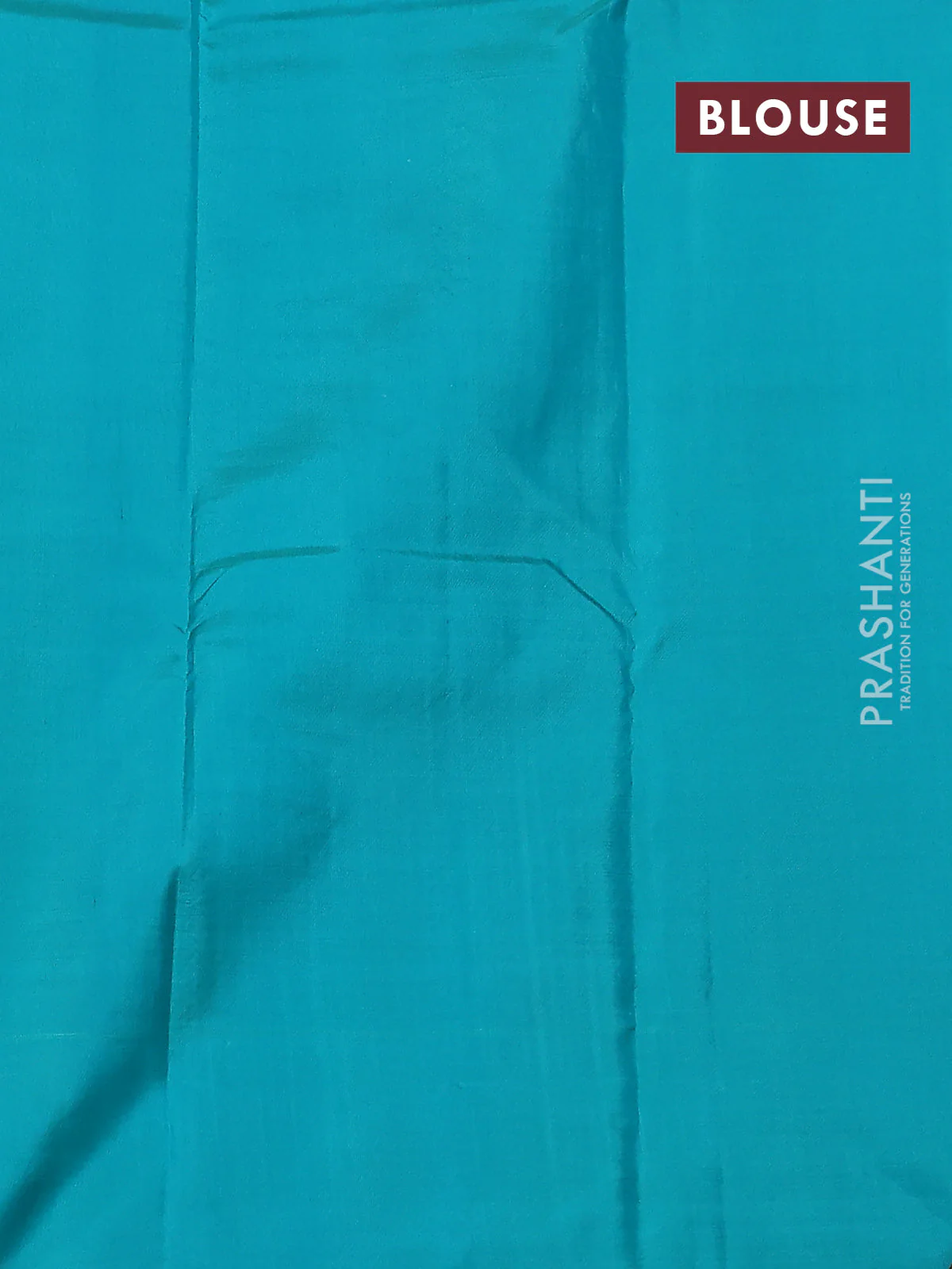 Pure kanchipuram silk saree maroon and teal blue with allover zari weaves and simple border - Image 3