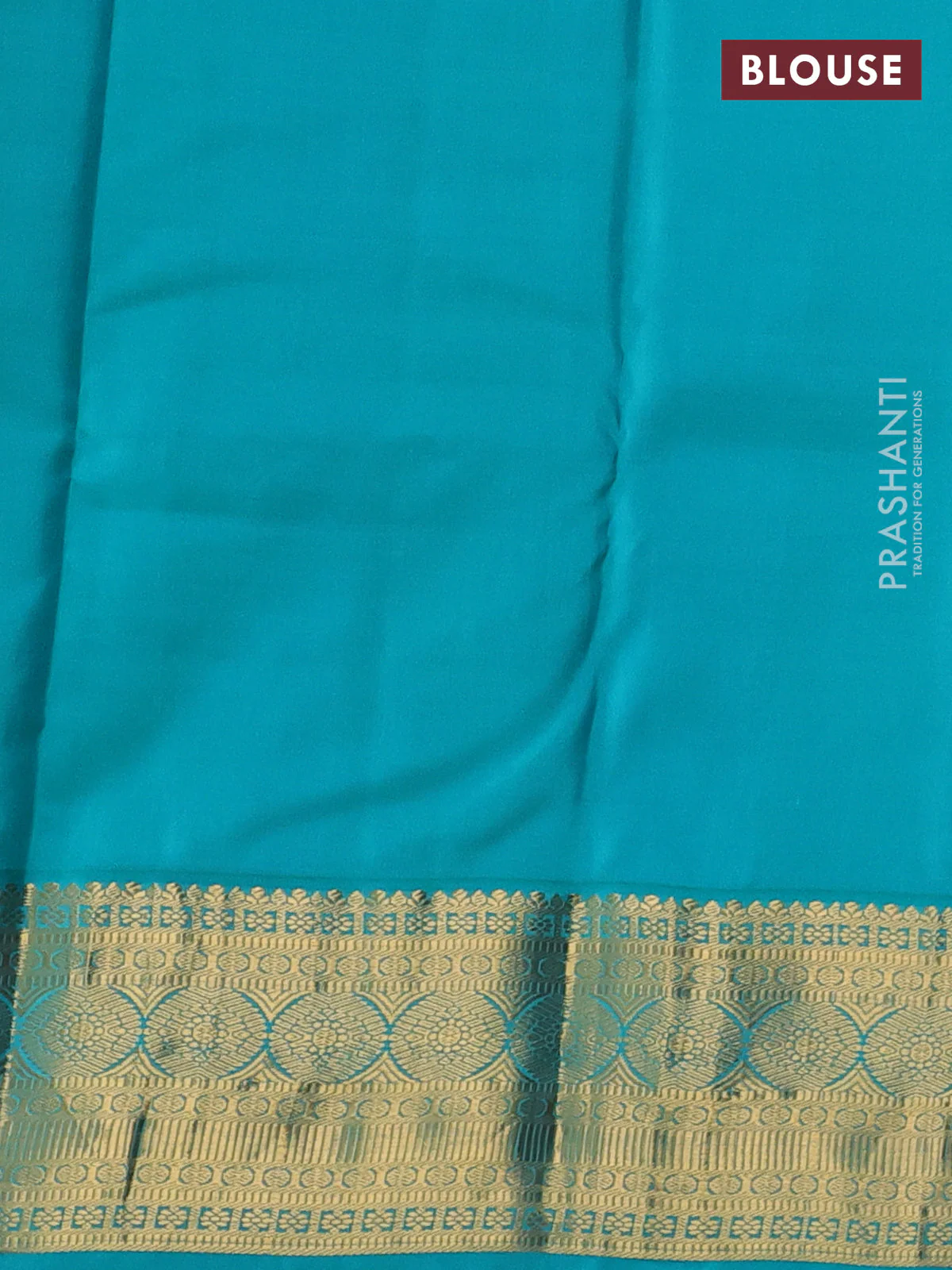 Pure kanchipuram silk saree maroon and teal blue with zari woven buttas and rich zari woven korvai border - Image 4