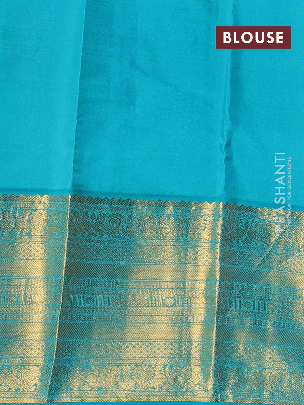 Pure kanchipuram silk saree mauve pink and teal blue with zari woven buttas and long annam rettapet zari woven border - Image 4