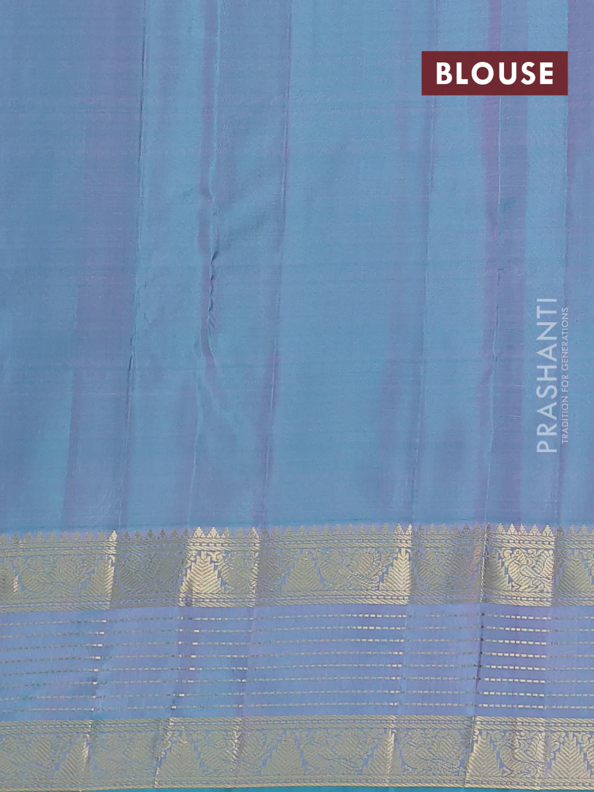 Pure kanchipuram silk saree mauve pink and teal green with zari woven buttas and rich zari woven border - Image 4