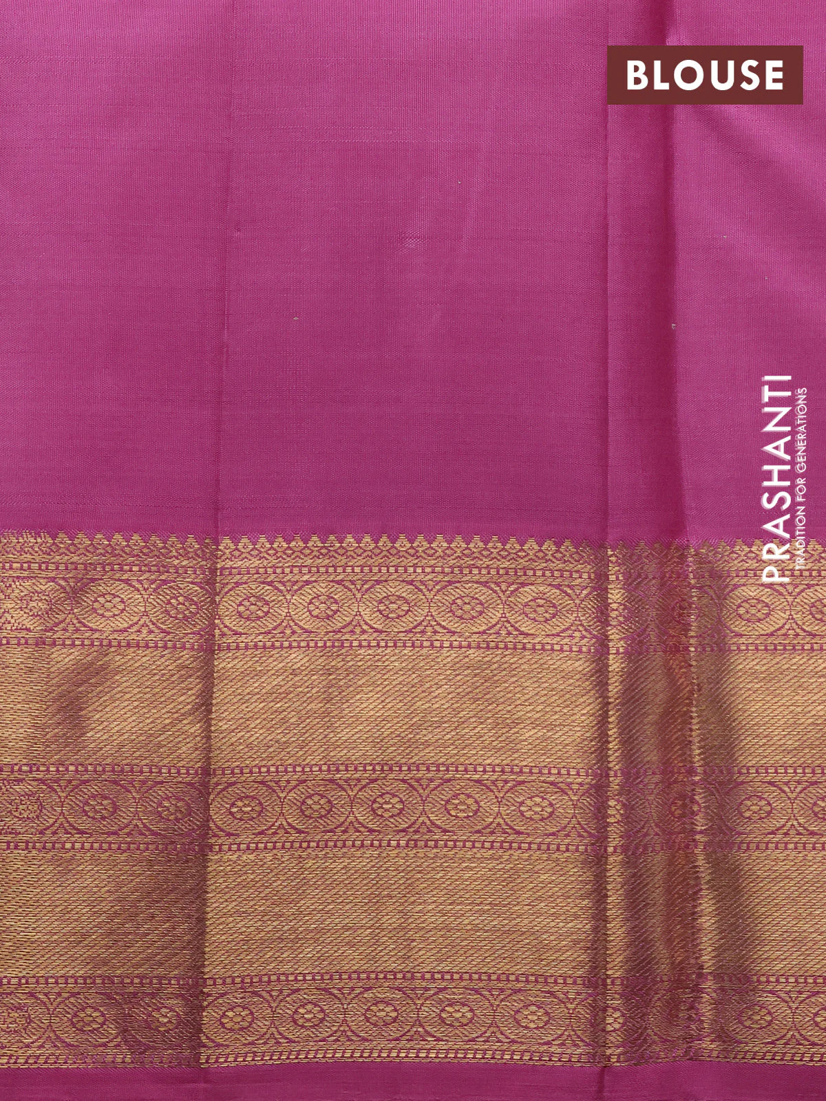 Pure kanchipuram silk saree mauve pink with zari woven buttas and long rich zari woven border - Image 4