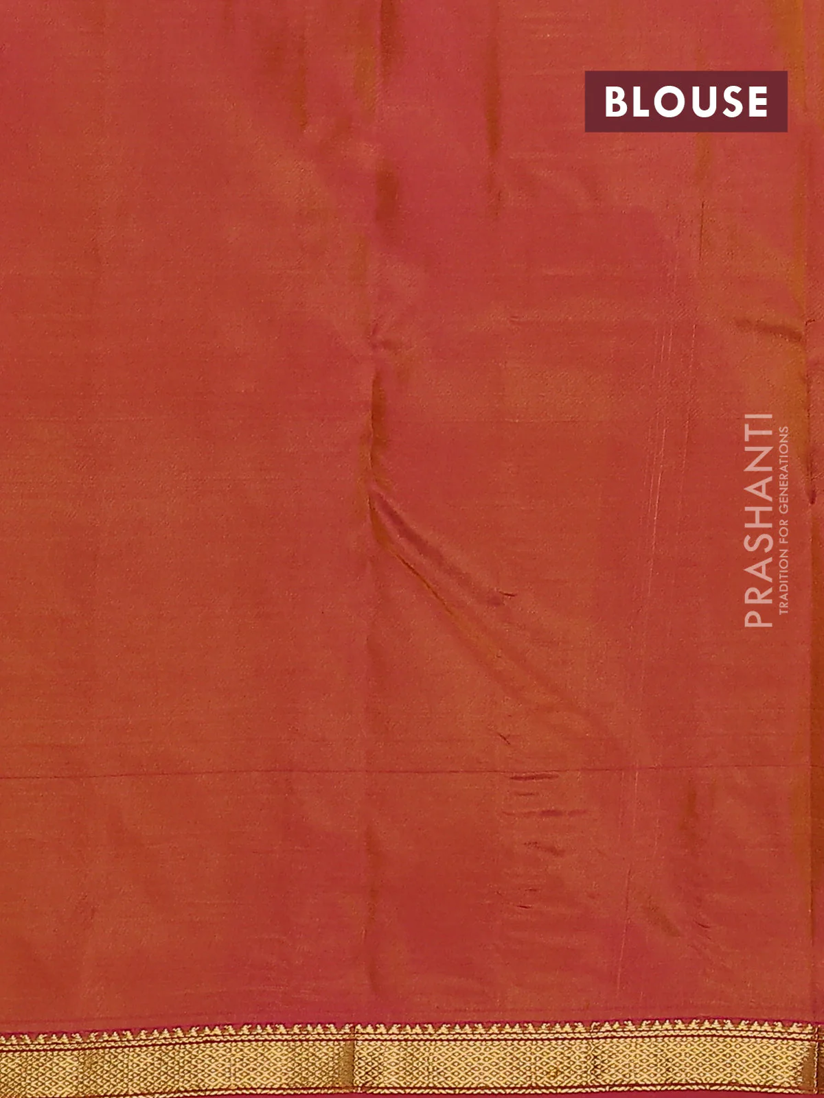 Pure kanchipuram silk saree mehendi green and pink with zari woven buttas and zari woven border - Image 3