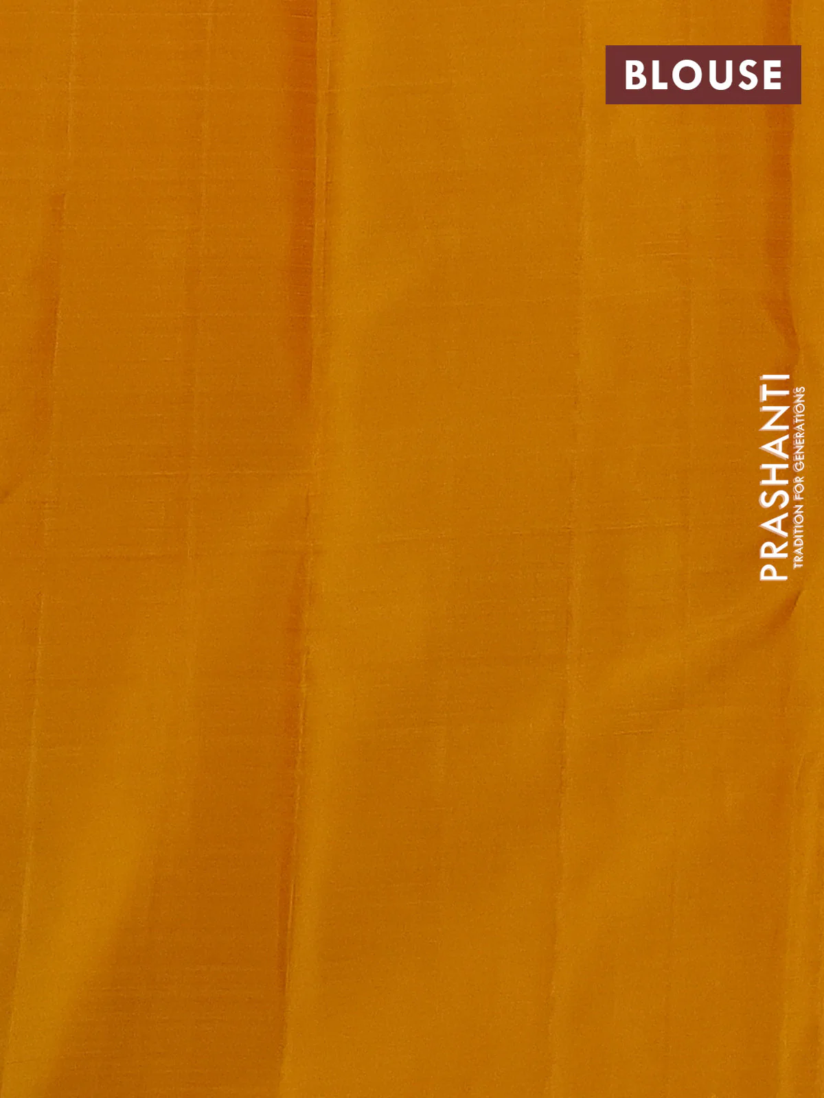 Pure kanchipuram silk saree mustard yellow with allover small zari checked pattern and rich zari woven butta border - Image 4