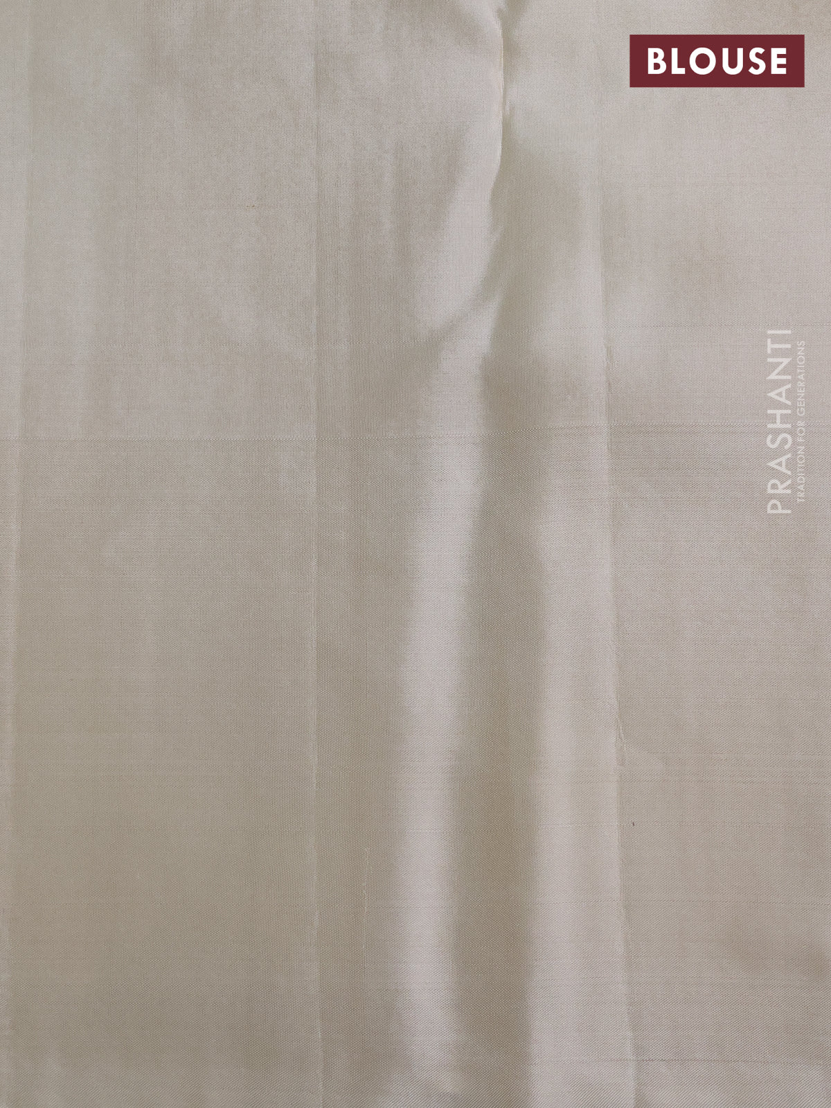 Pure kanchipuram silk saree off white with allover zari woven brocade weaves and zari woven border - Image 4