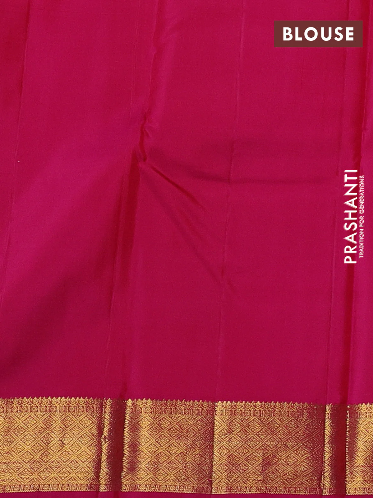 Pure kanchipuram silk saree orange and pink with zari woven buttas and rich zari woven border - Image 4