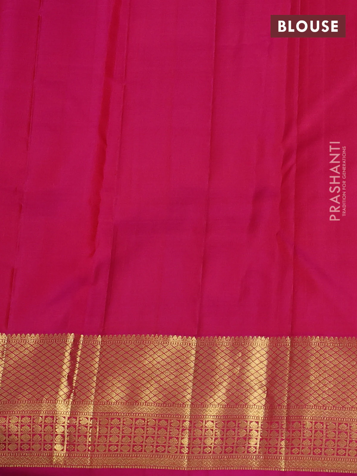 Pure kanchipuram silk saree orange and pink with zari woven buttas and zari woven border - Image 4