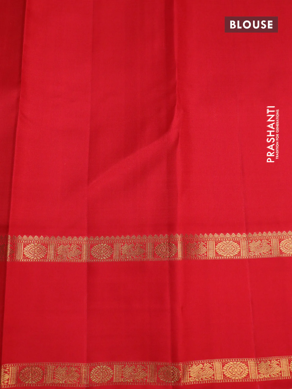Pure kanchipuram silk saree pastel green and red with annam zari woven buttas and rettapet zari woven border - Image 5