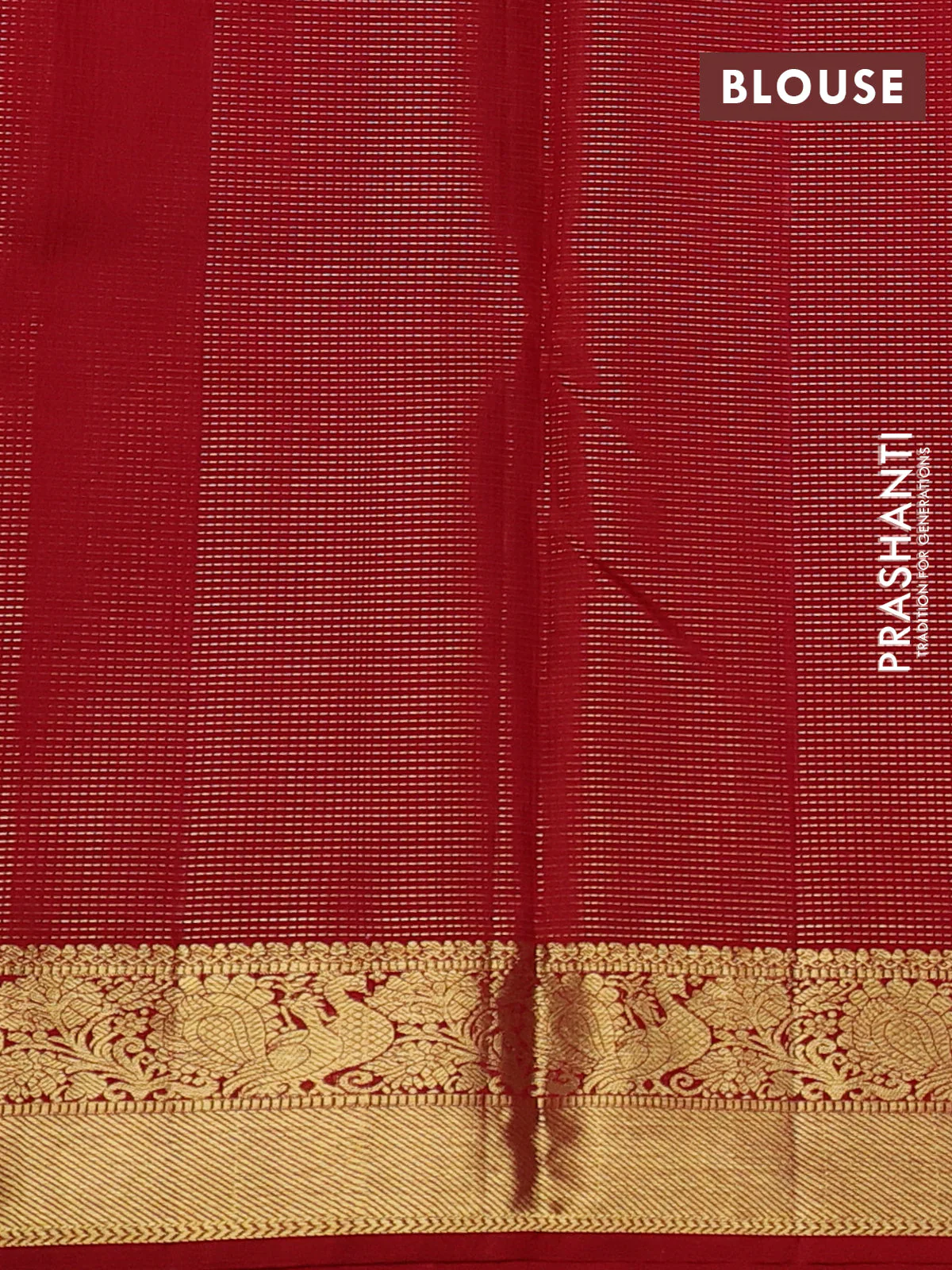 Pure kanchipuram silk saree pastel pink and red with allover zari weaves & buttas and rich zari woven border - Image 4