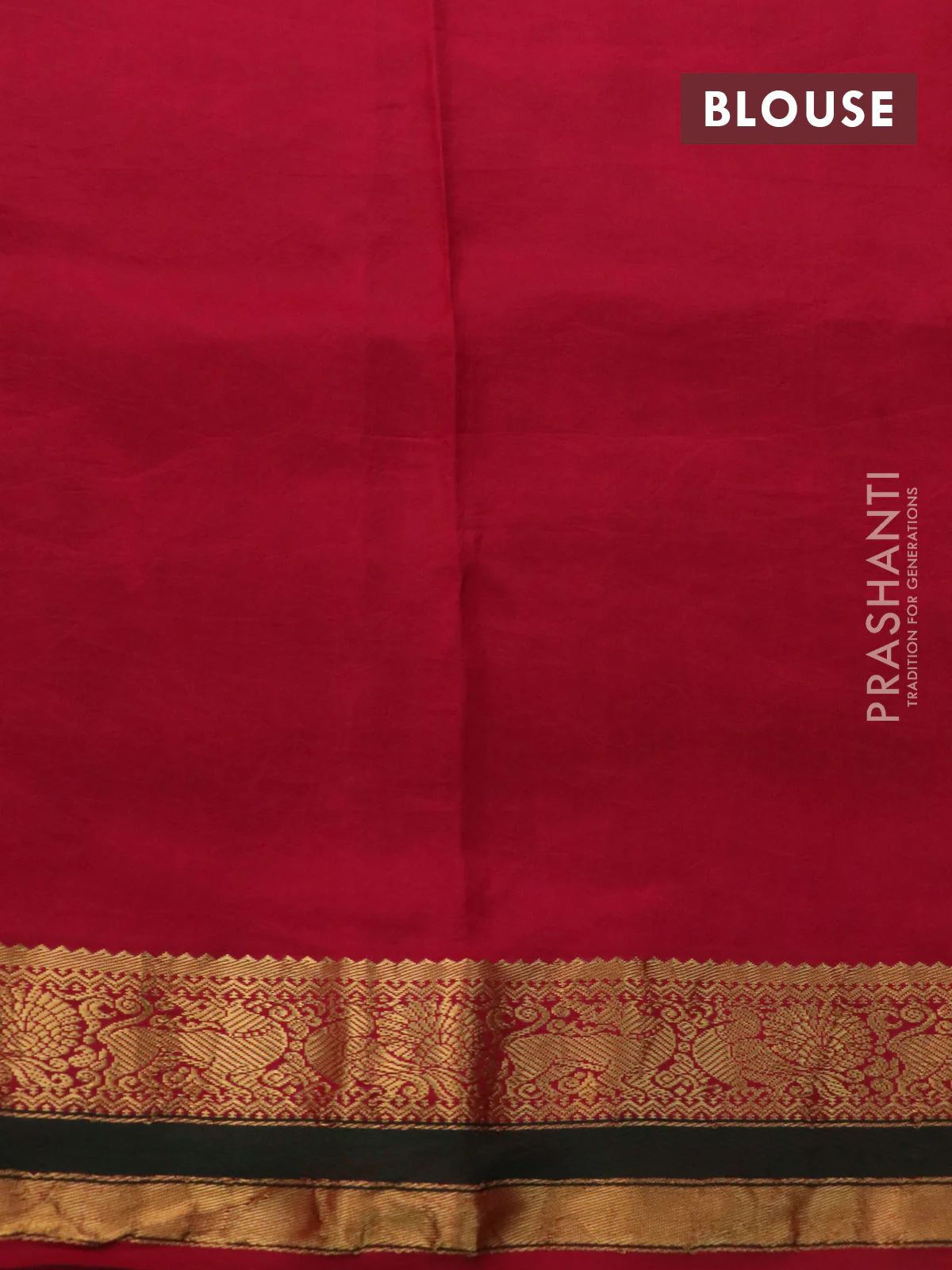 Pure kanchipuram silk saree peach pink and pink with allover pen kalamkari prints & zari buttas and zari woven border - Image 4