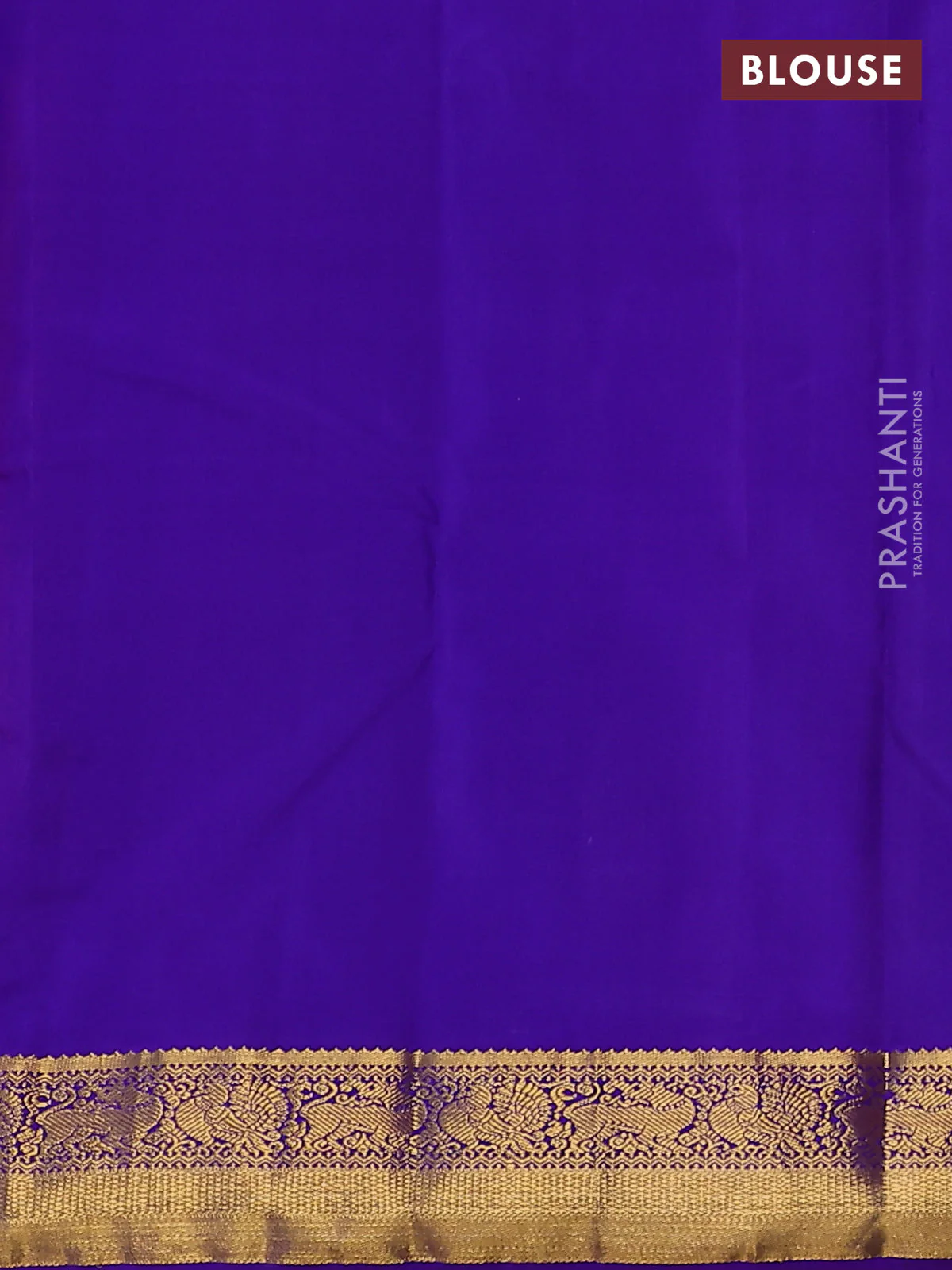 Pure kanchipuram silk saree peach pink and violet with zari woven buttas and zari woven korvai border - Image 3