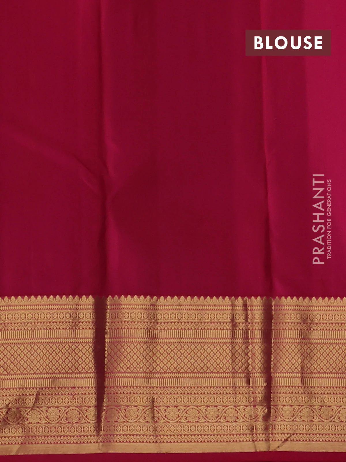 Pure kanchipuram silk saree peacock blue and red with allover zari woven buttas and long zari woven border - Image 4