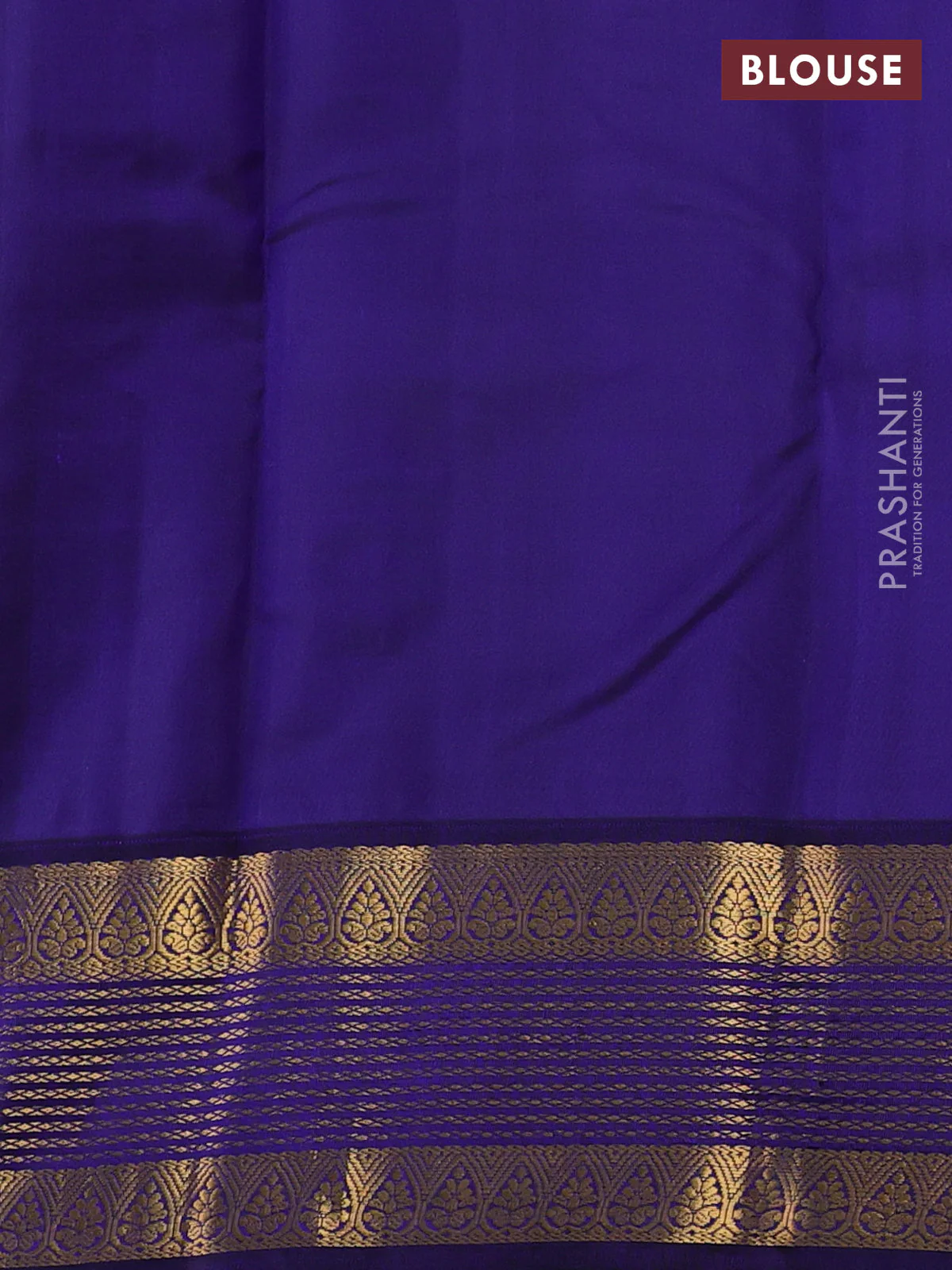 Pure kanchipuram silk saree pink and blue with zari woven buttas and rich zari woven korvai border - Image 4